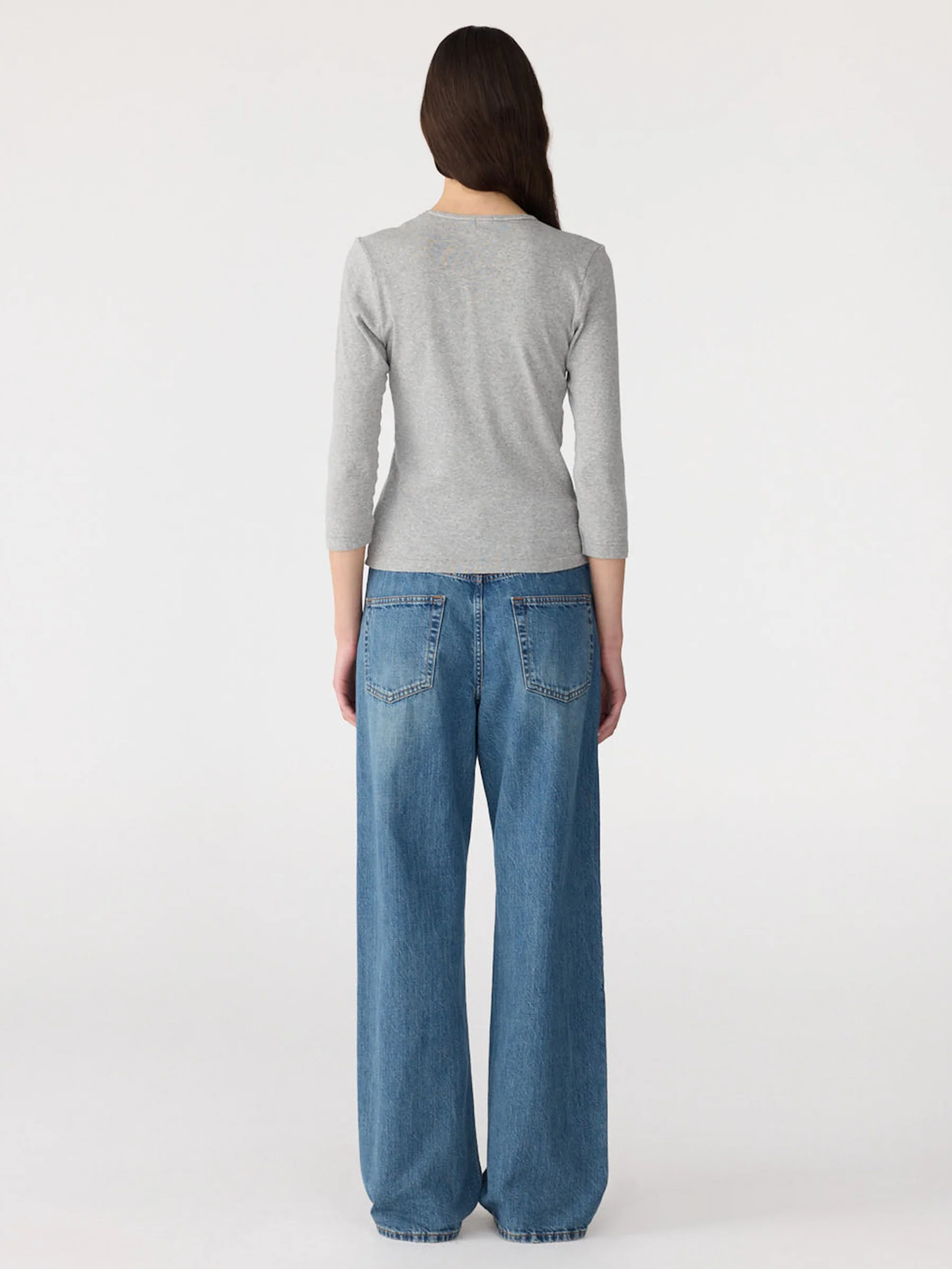 3/4 Sleeve V-Neck T-Shirt - Image 4