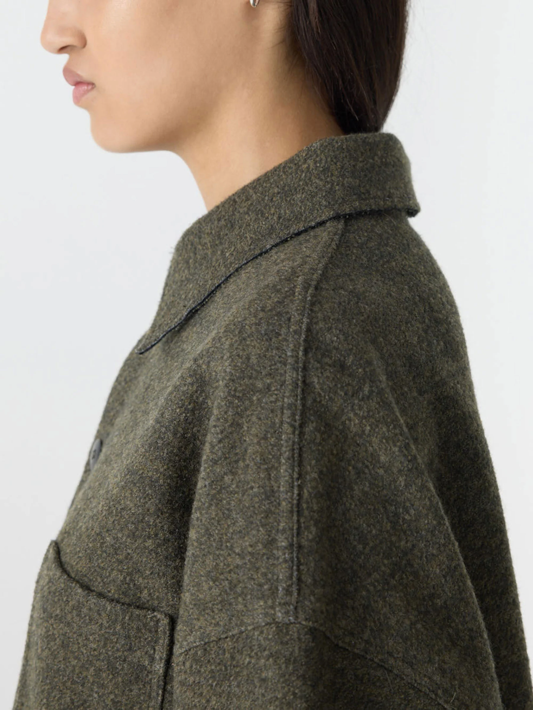Boiled Wool Shirt Jacket - Image 3