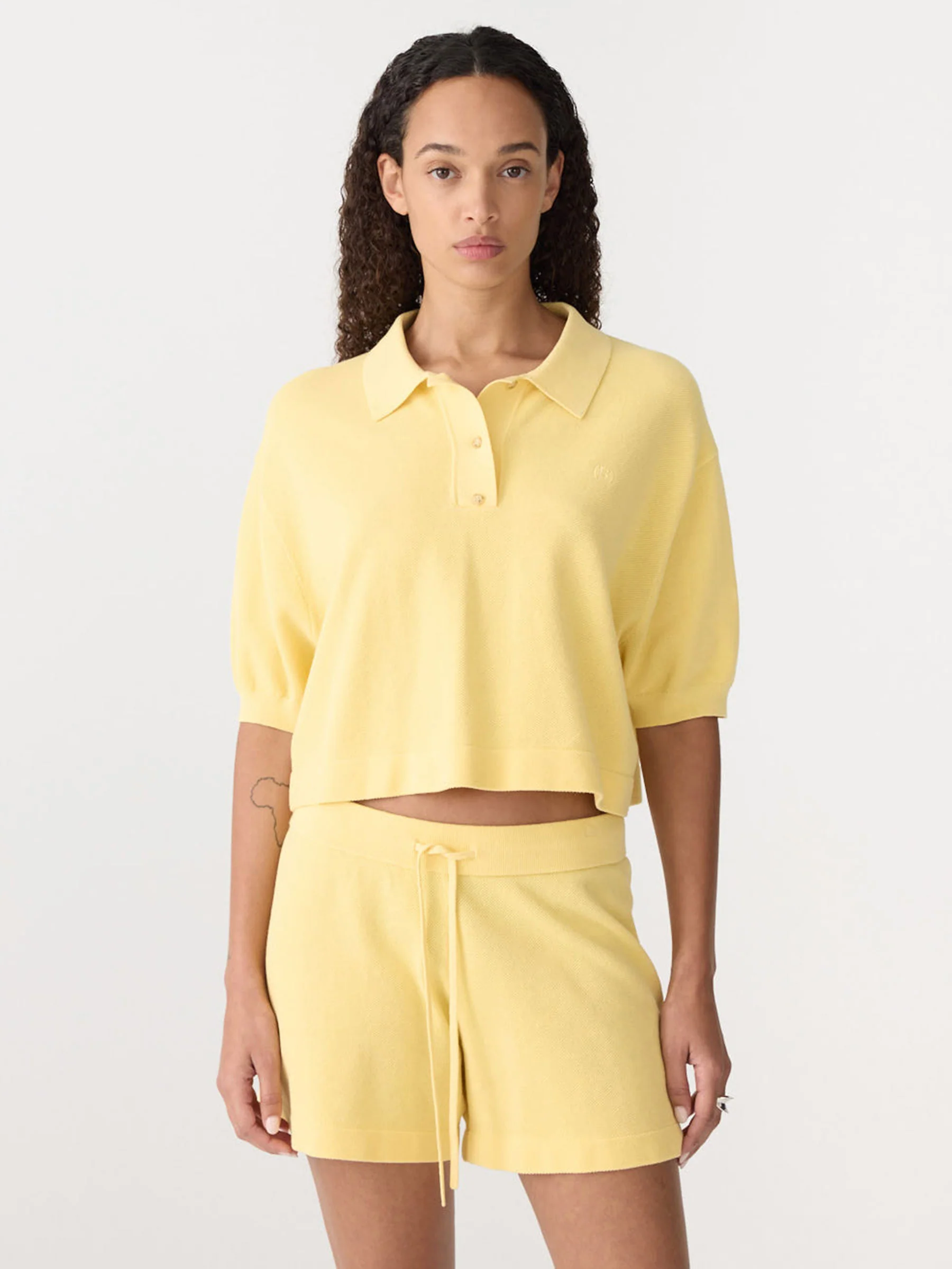 Boxy Pique Polo Knit - Image 2