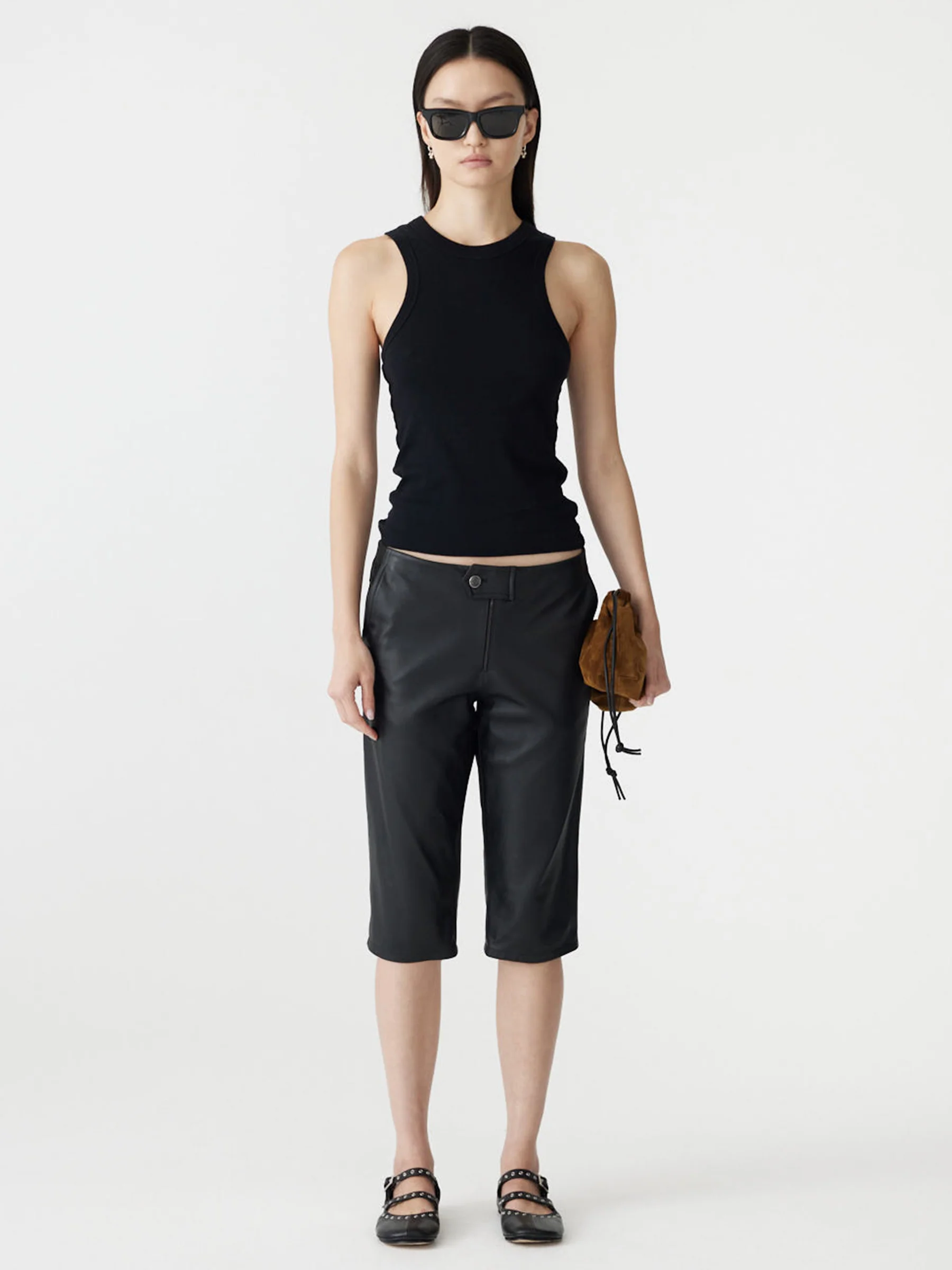 Capri Leather Pant
