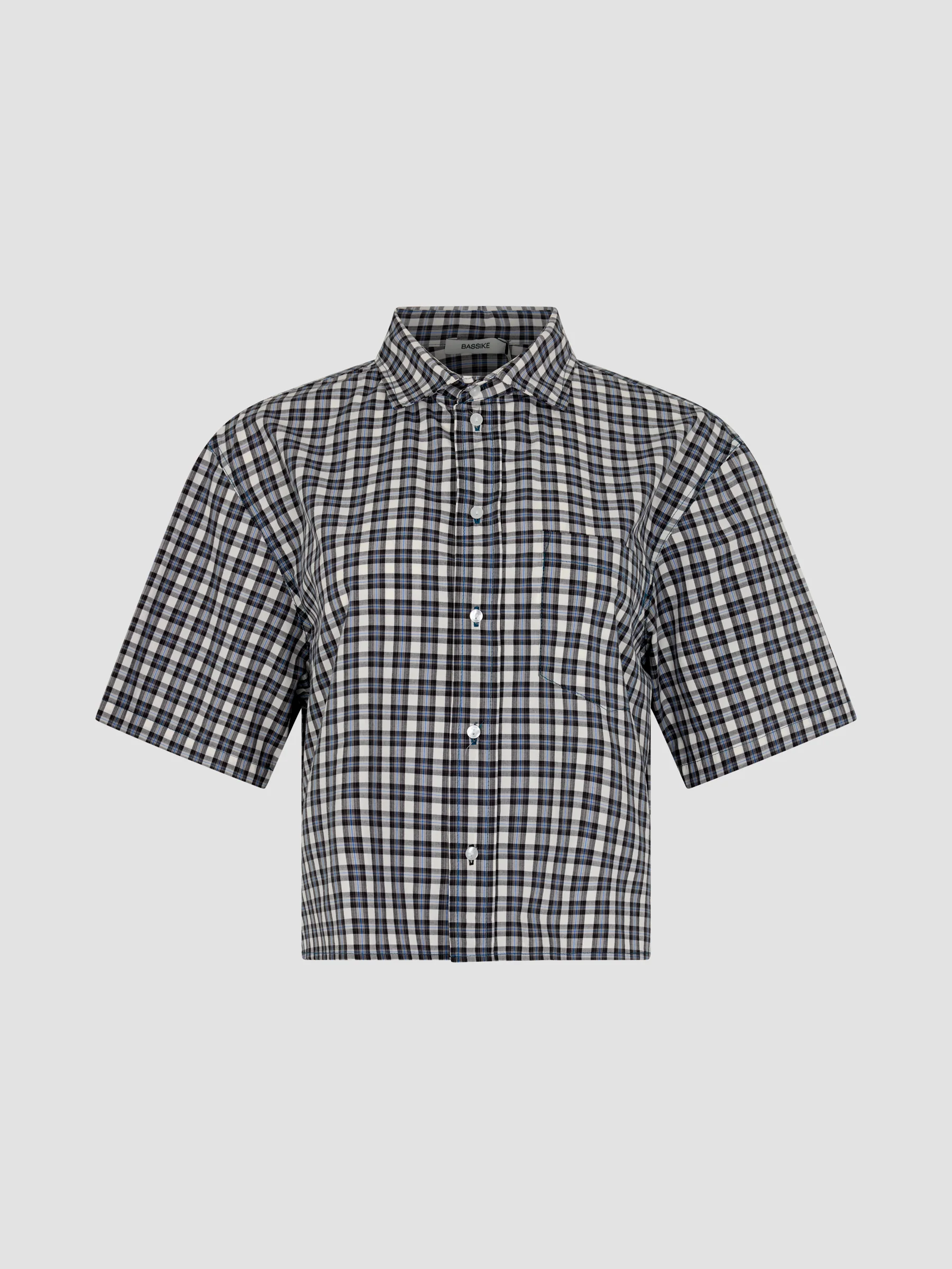 Check Cropped Shirt - Image 7