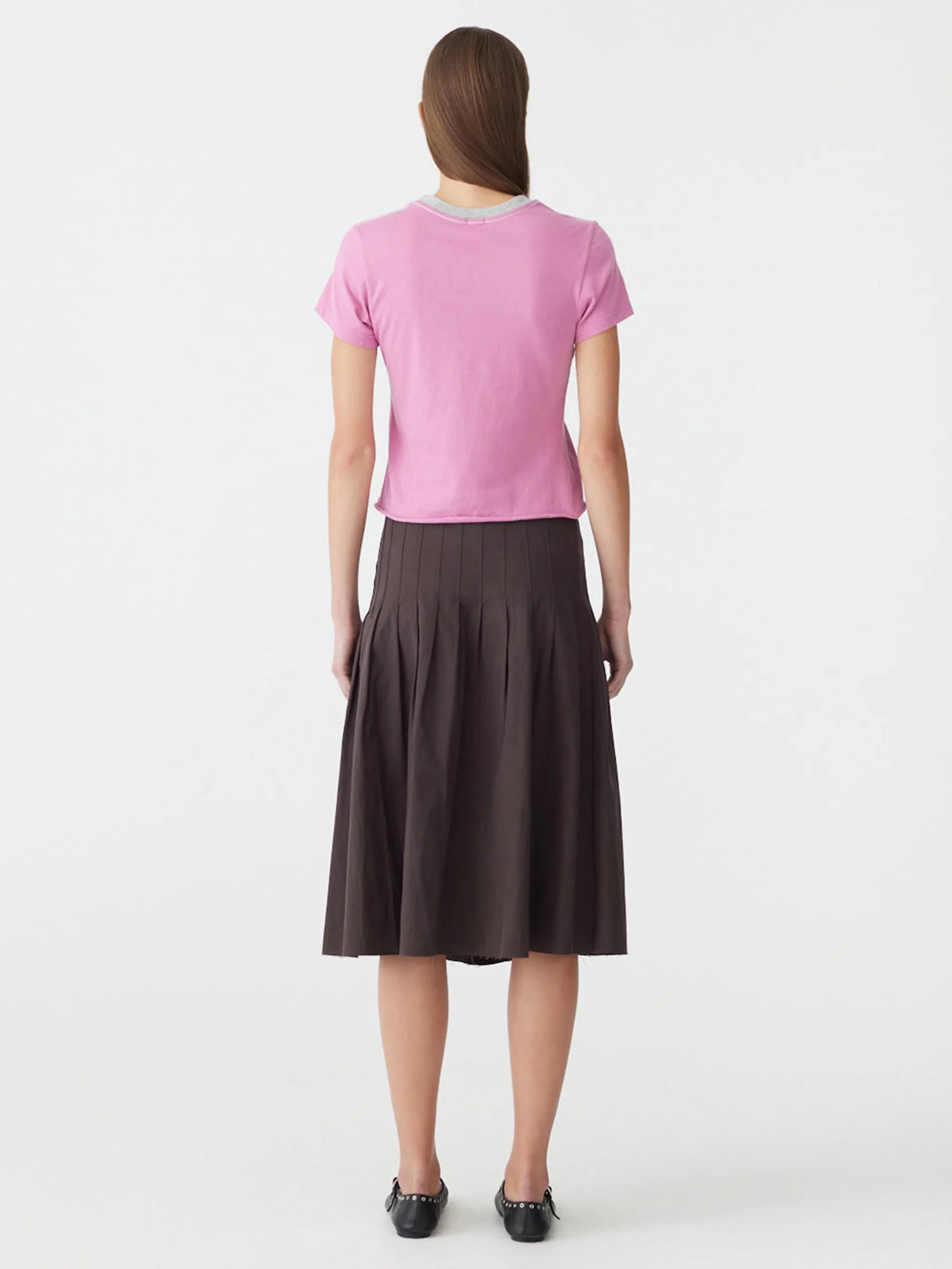 Contrast Raw Edge Baby T-Shirt - Image 5