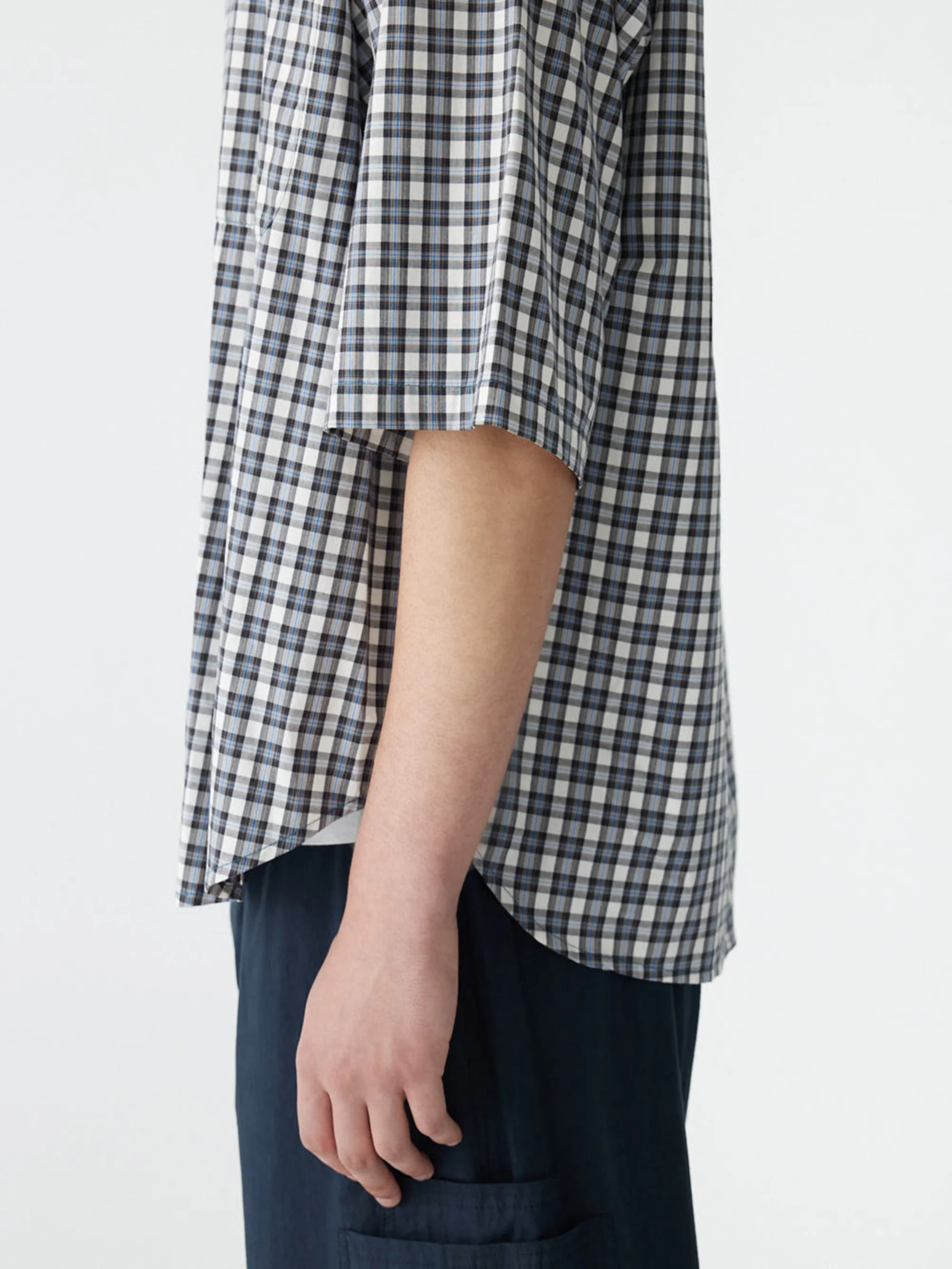 Cotton Check Short Sleeve Shirt - Image 3