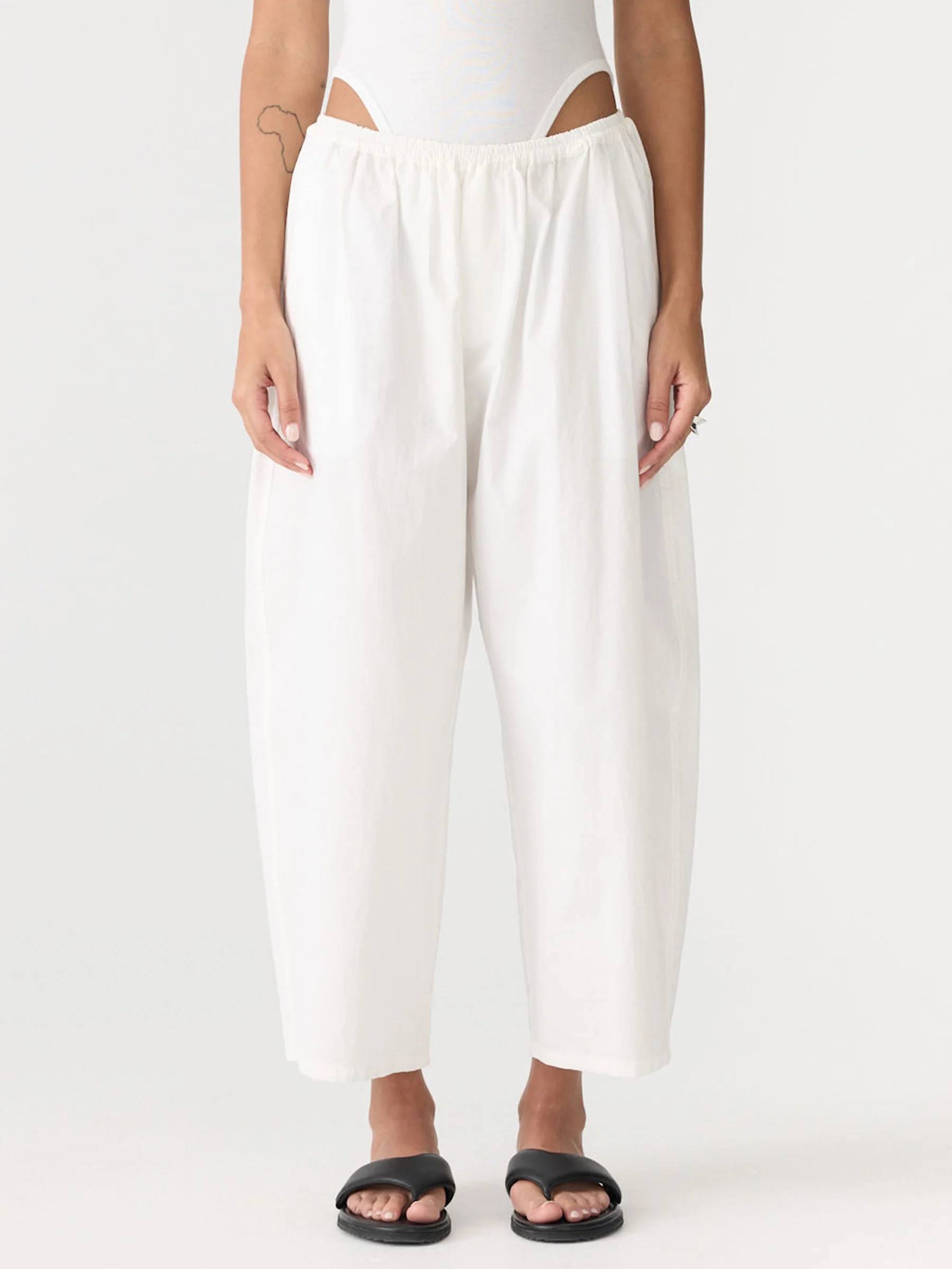 Cotton Crop Gathered Pant - Image 2