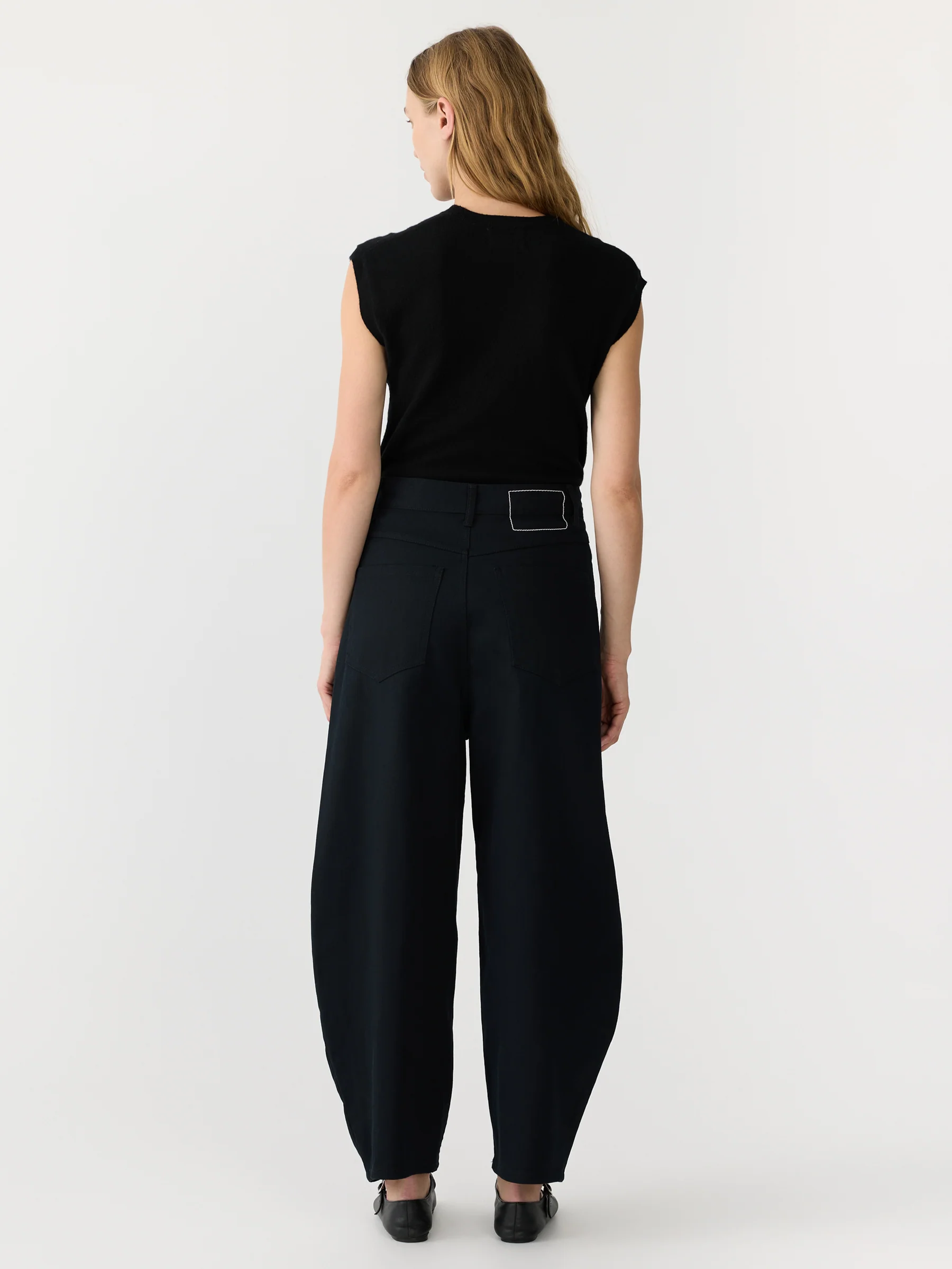 Cotton Twill Barrel Leg Pant - Image 5