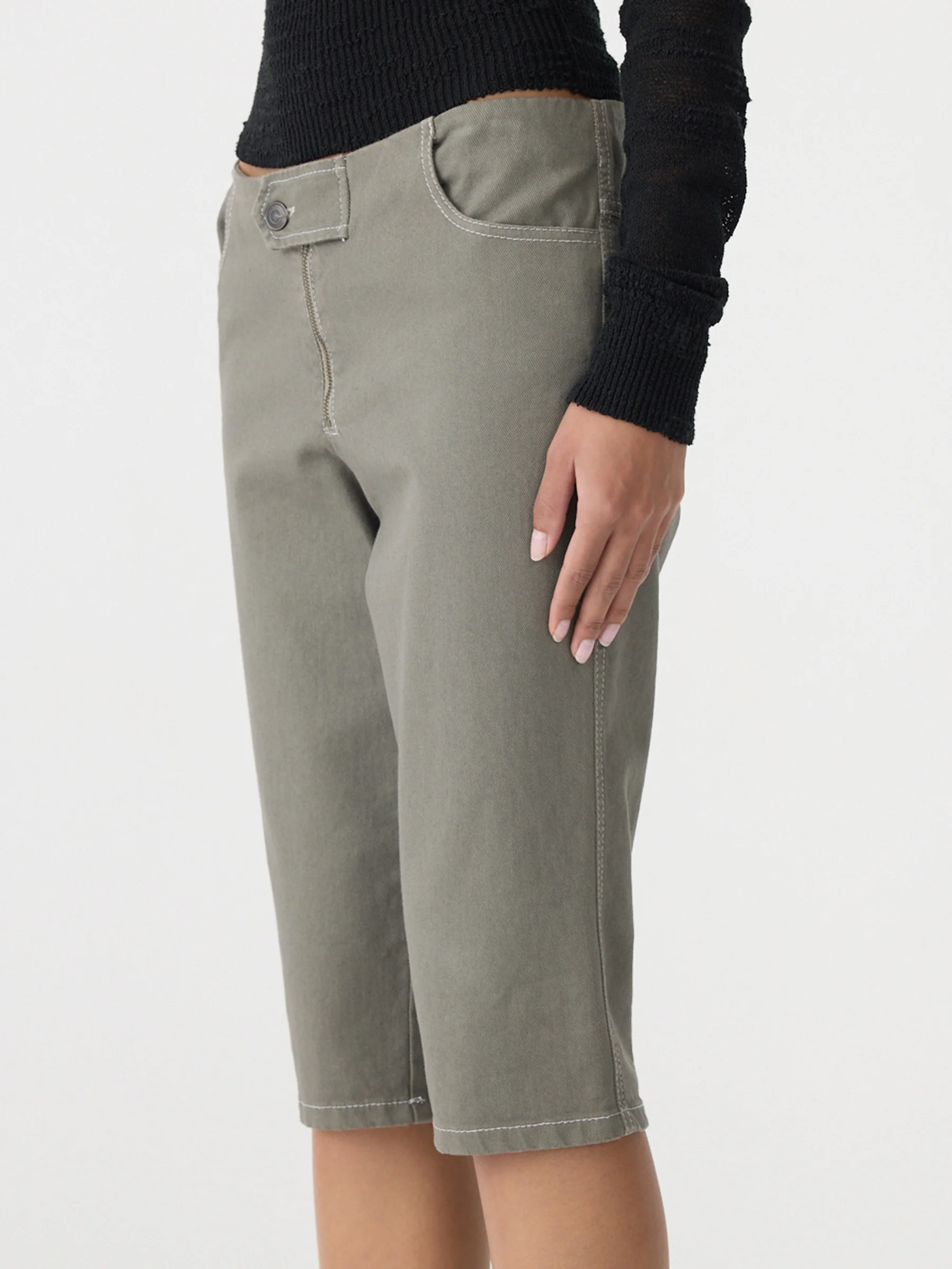 Cotton Twill Capri Pant - Image 3