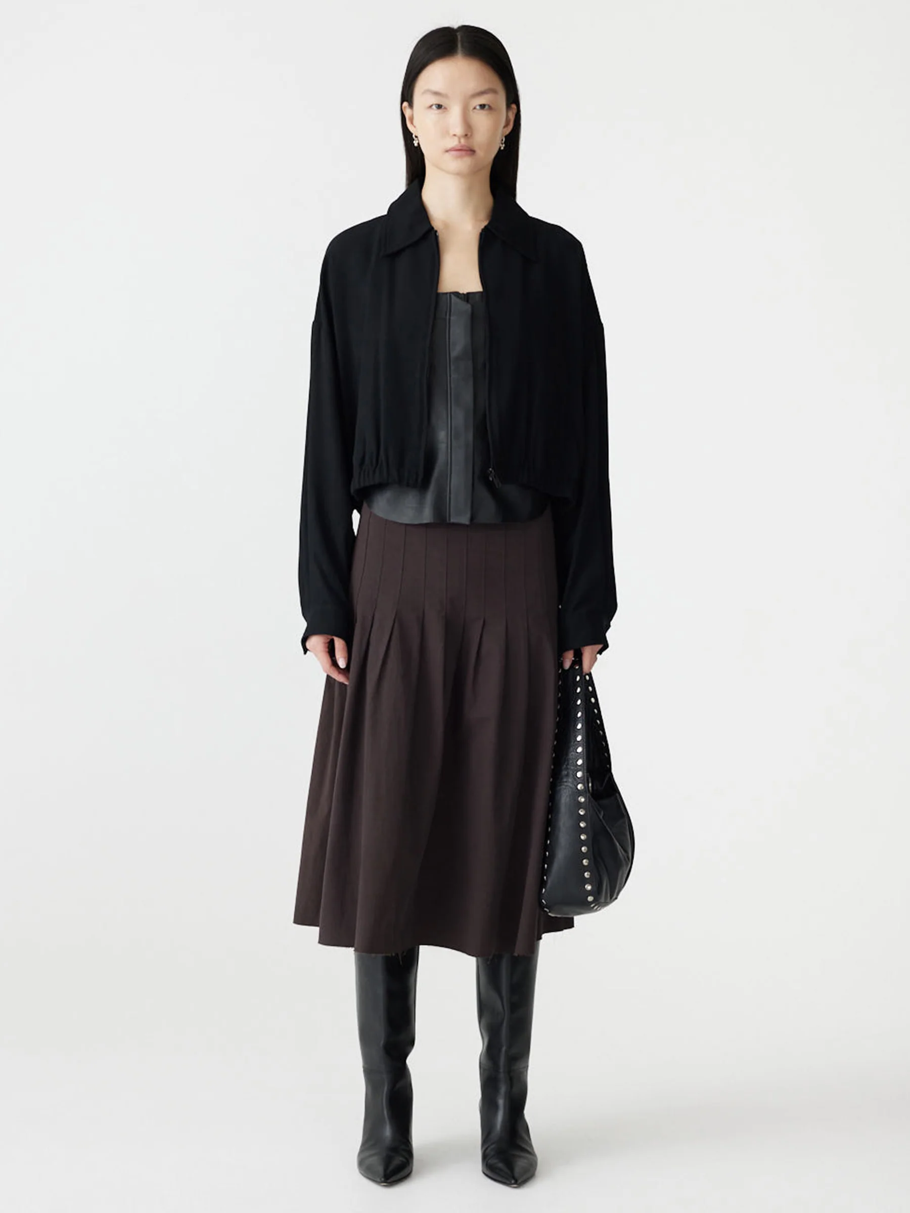 Cropped Twill Jacket - Image 5