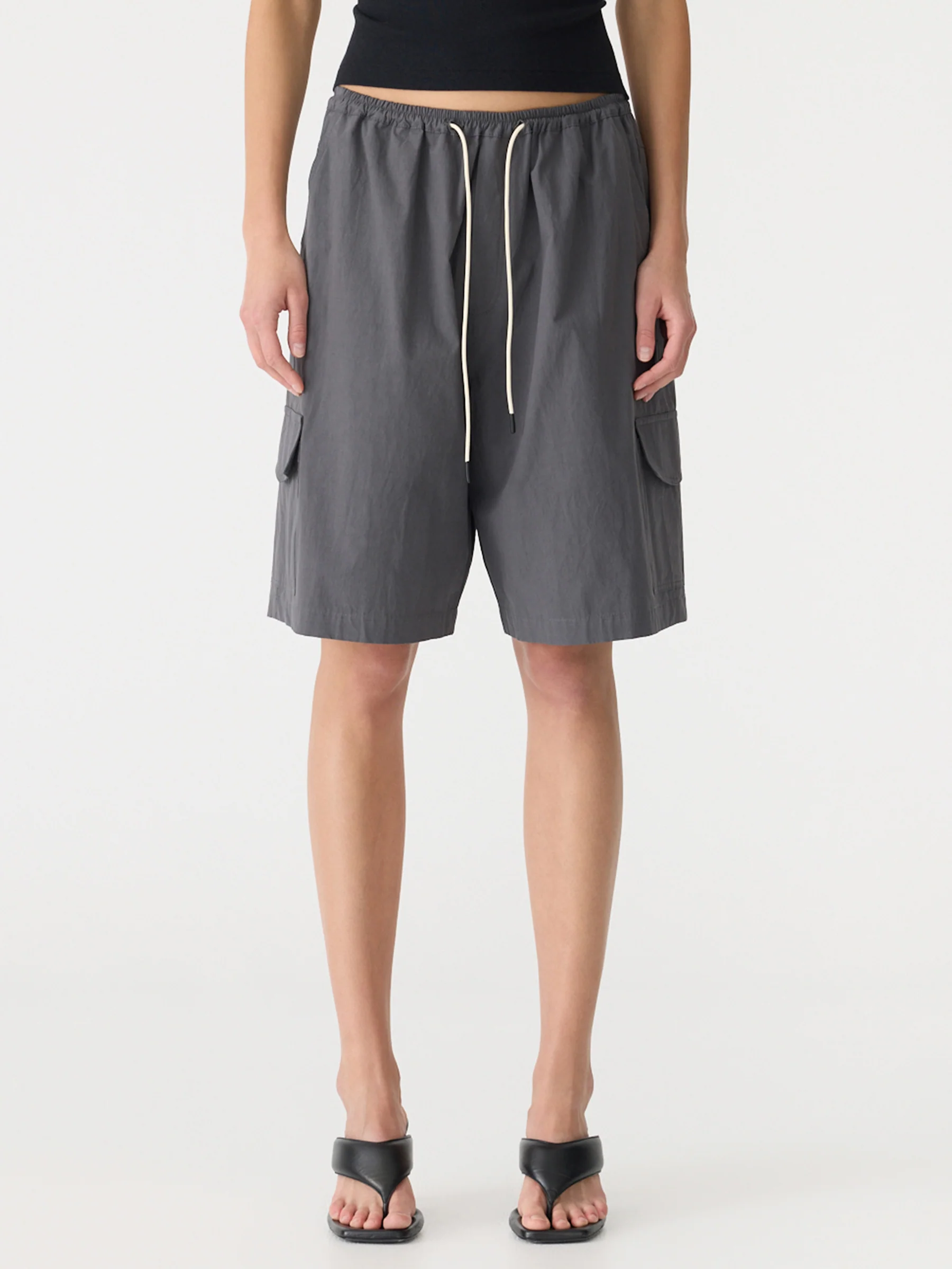 Crushed Cotton Cargo Short - Image 2