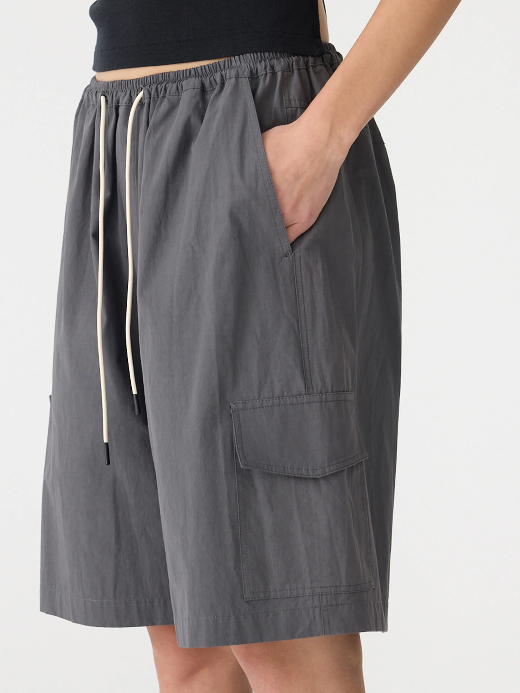 Crushed Cotton Cargo Short - Image 3