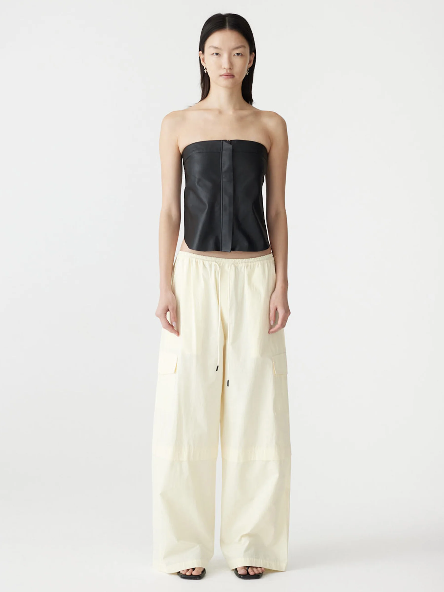 Crushed Cotton Layered Pant - Image 6