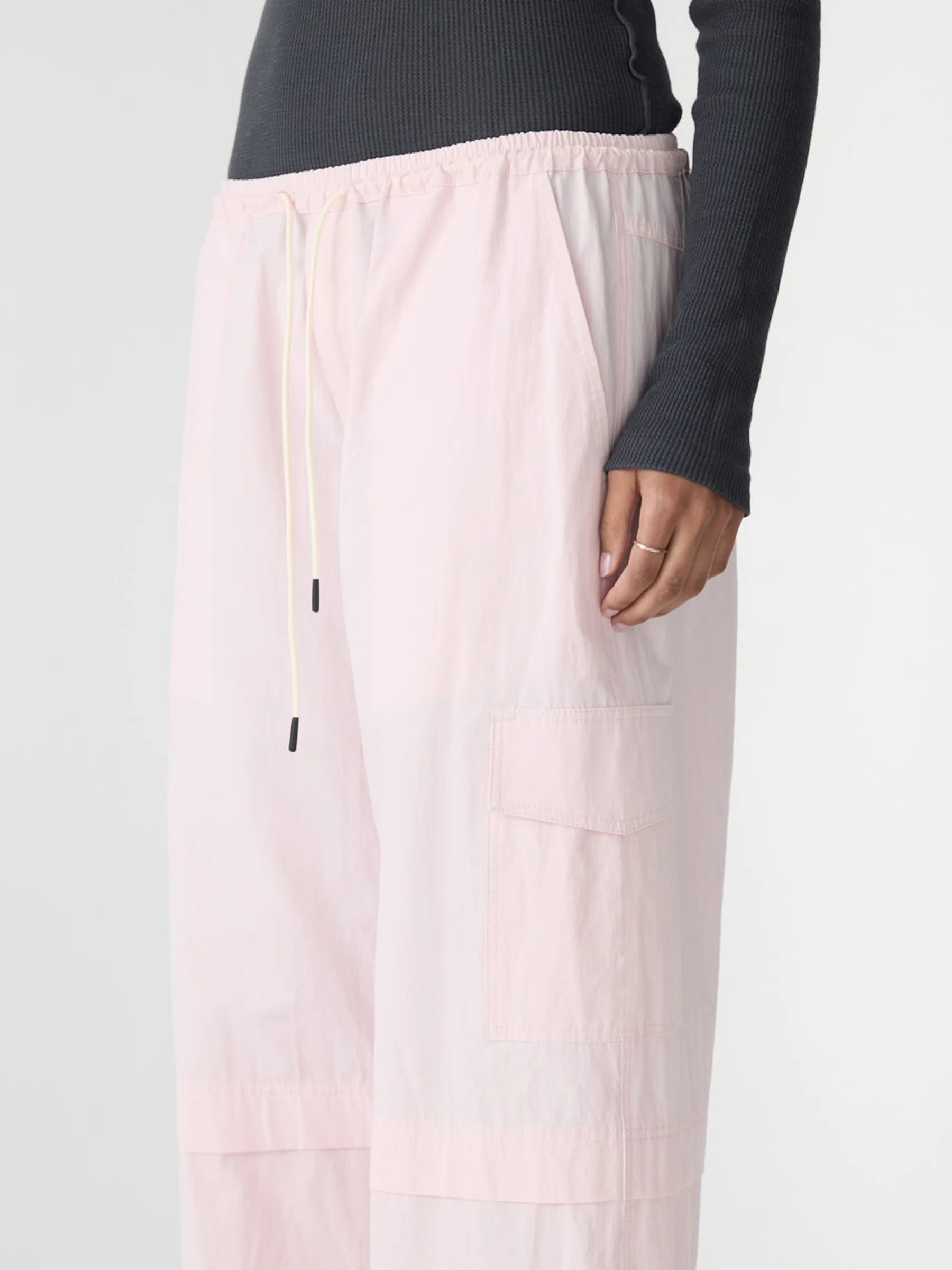 Crushed Cotton Layered Pant - Image 3