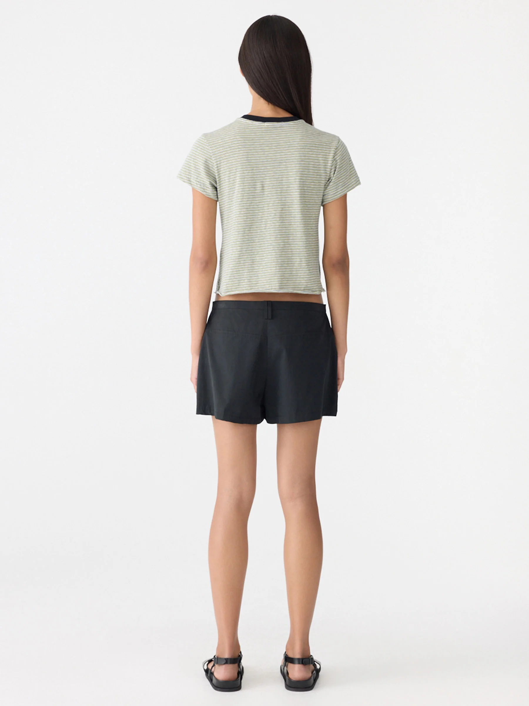 Crushed Cotton Mini Skort - Image 5