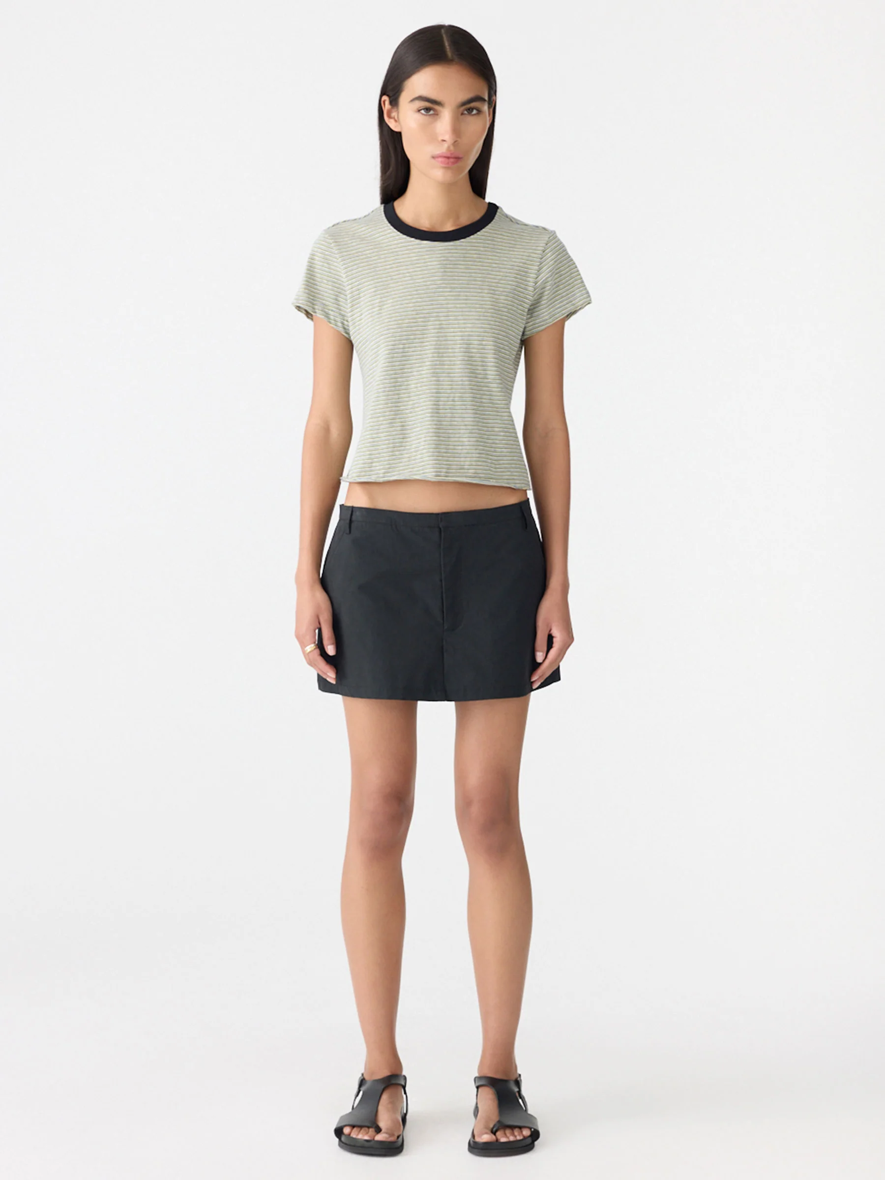 Crushed Cotton Mini Skort - Image 6