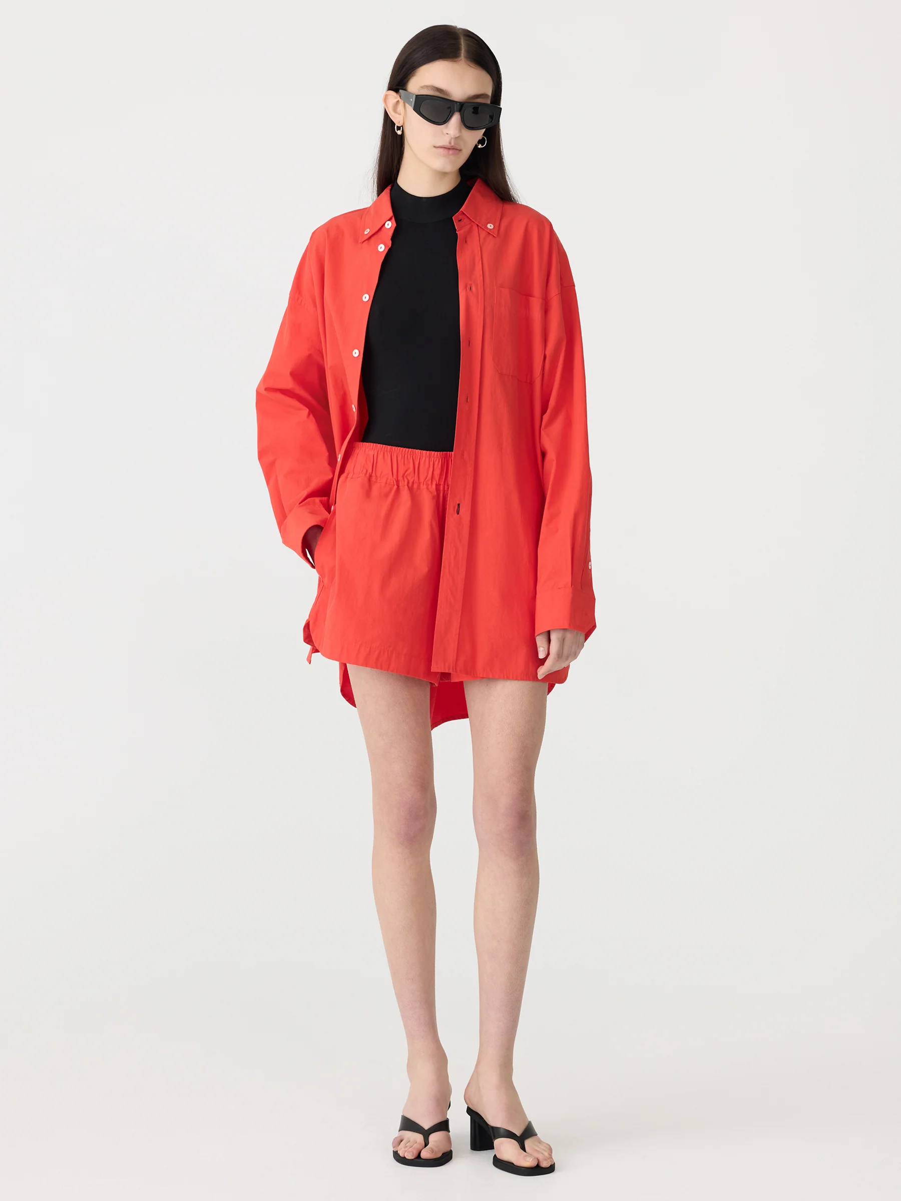 Crushed Cotton Oversized Shirt