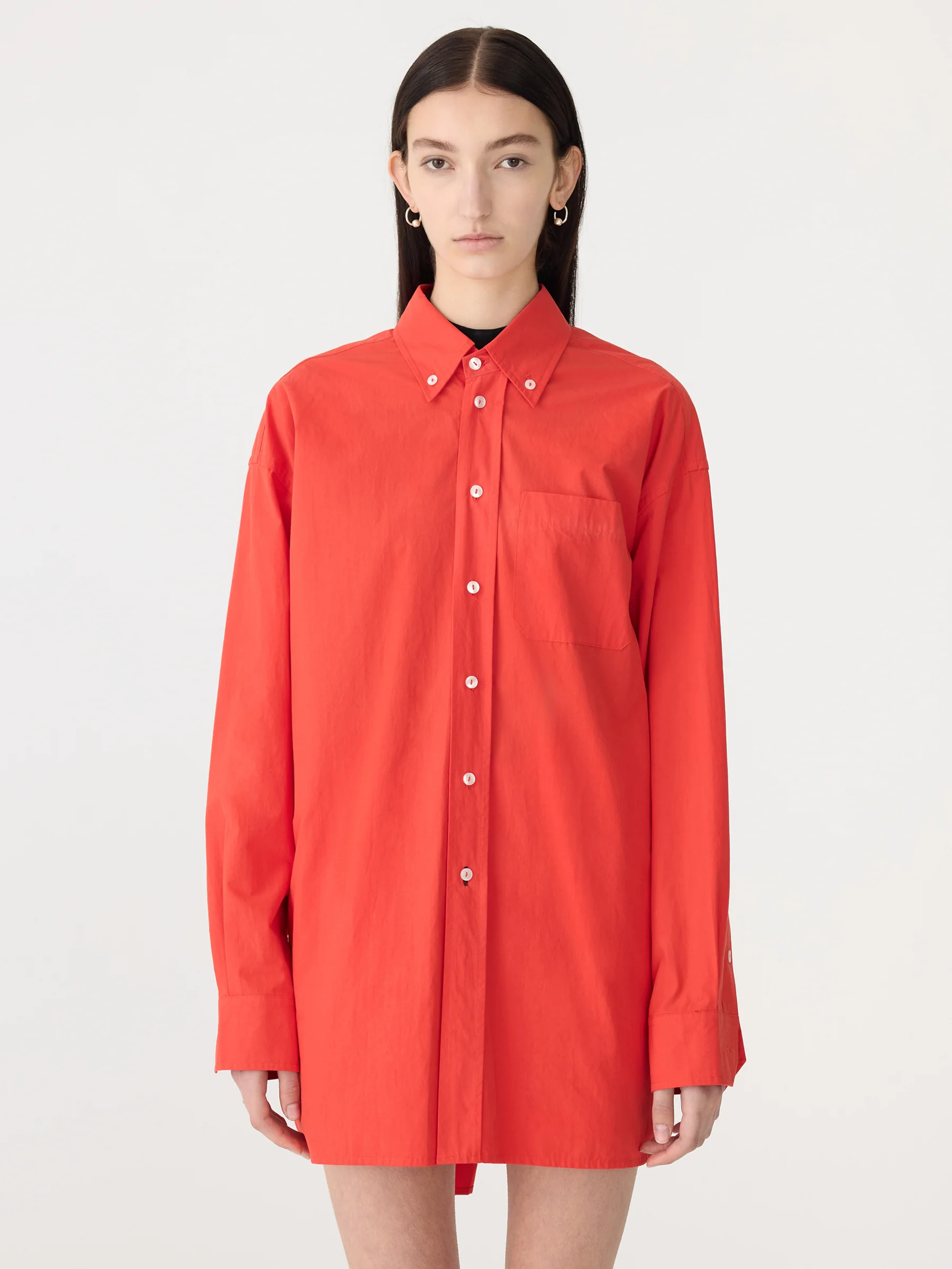 Crushed Cotton Oversized Shirt - Image 2