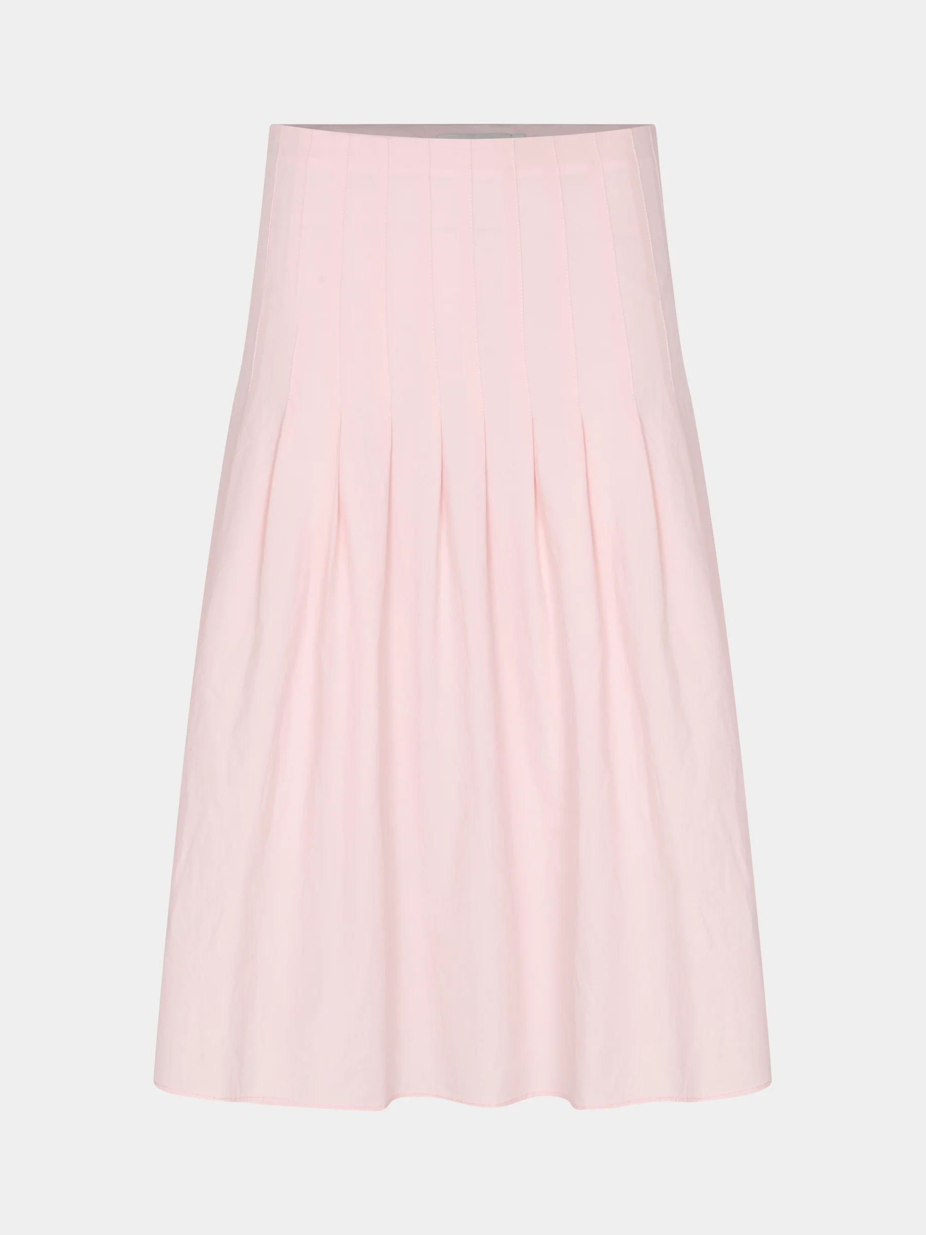 Crushed Cotton Pleated Skirt - Image 5