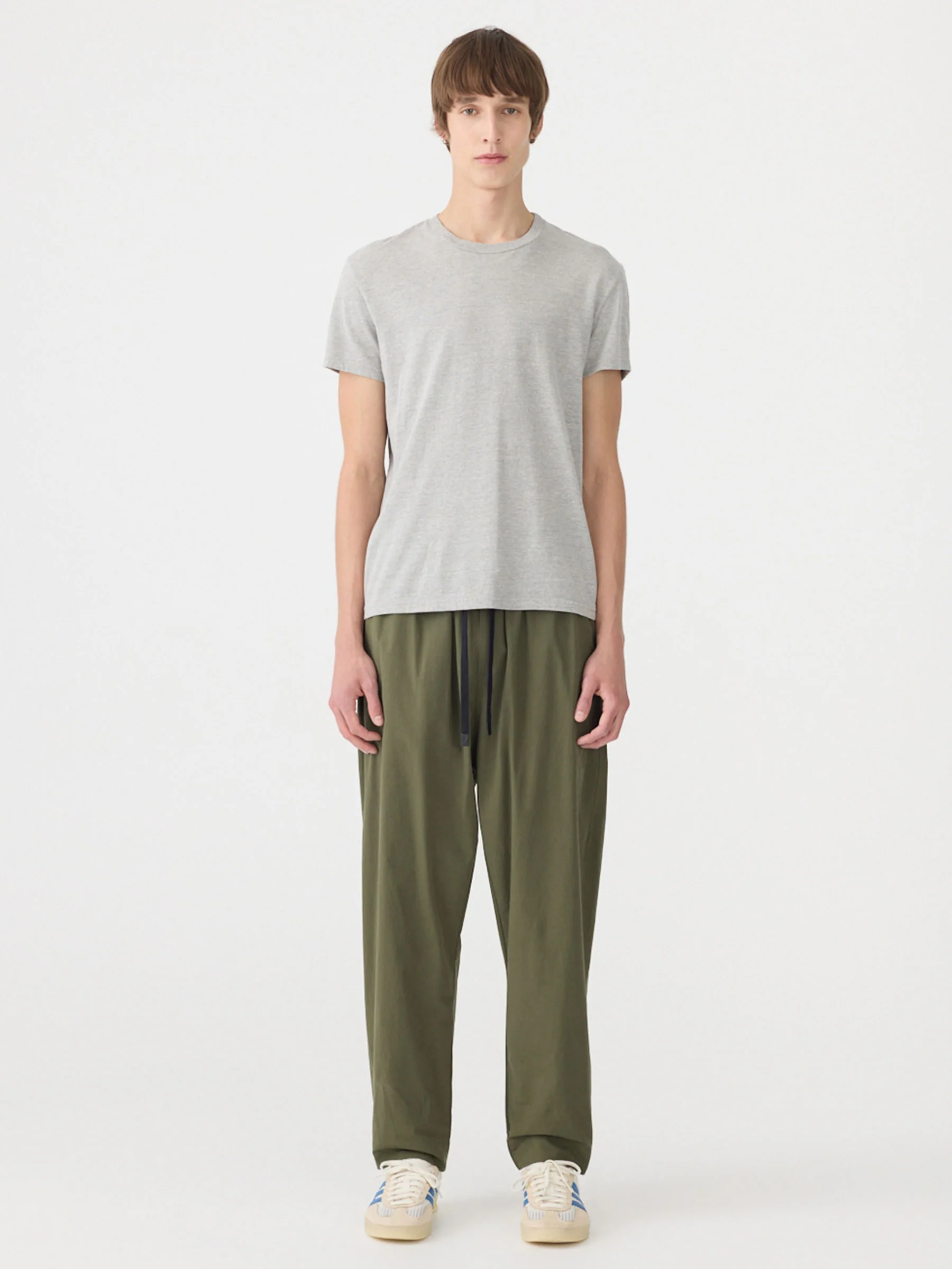 Crushed Cotton Pull On Pant