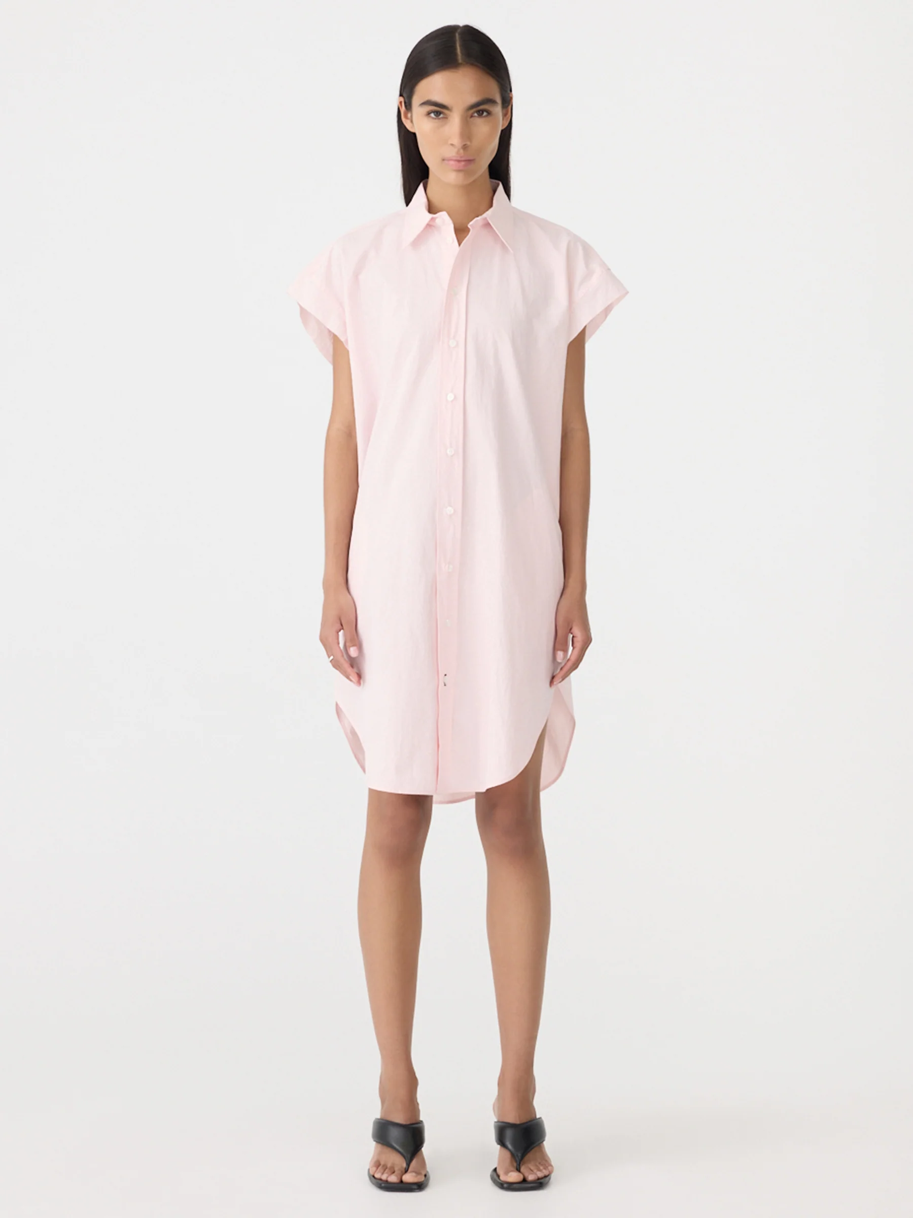 Crushed Cotton Sleeveless Dress - Image 5