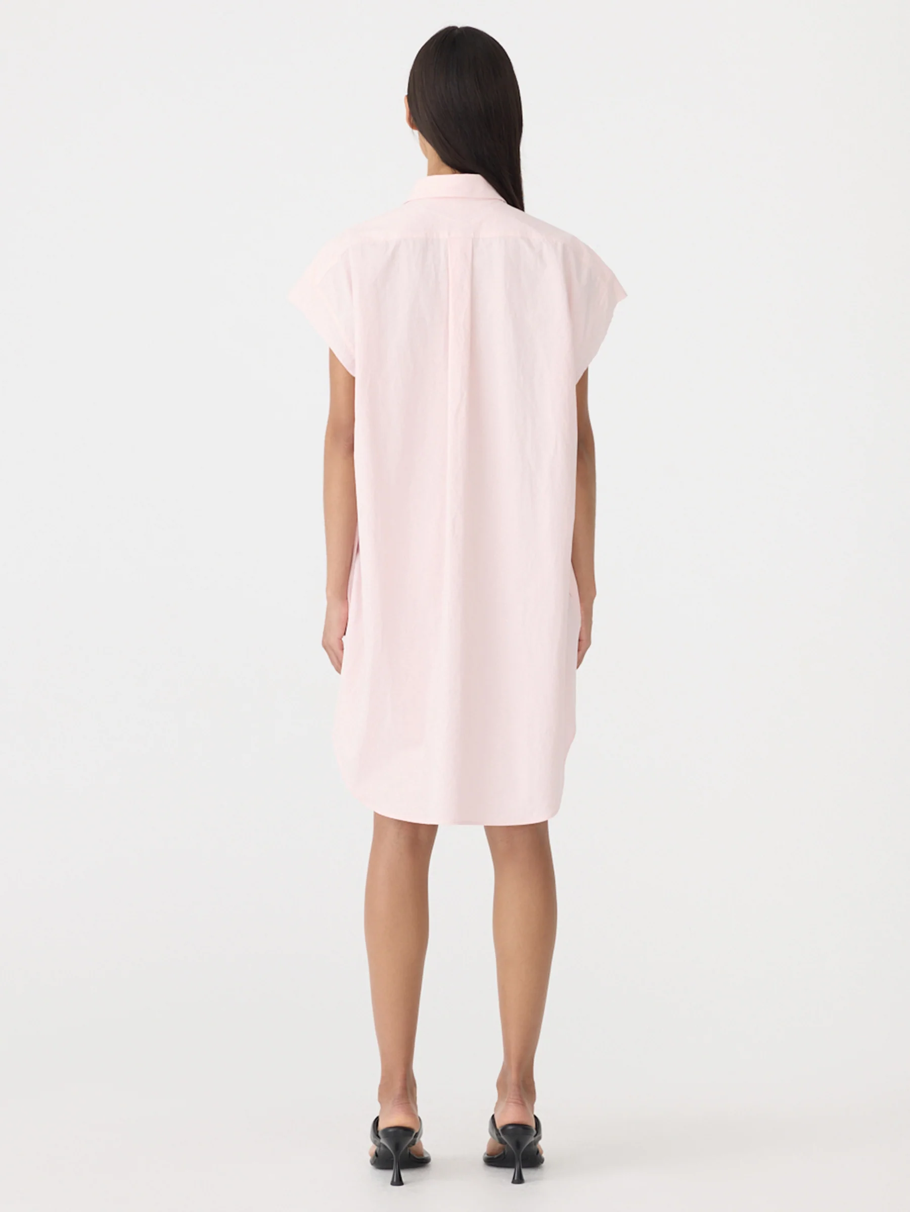 Crushed Cotton Sleeveless Dress - Image 6