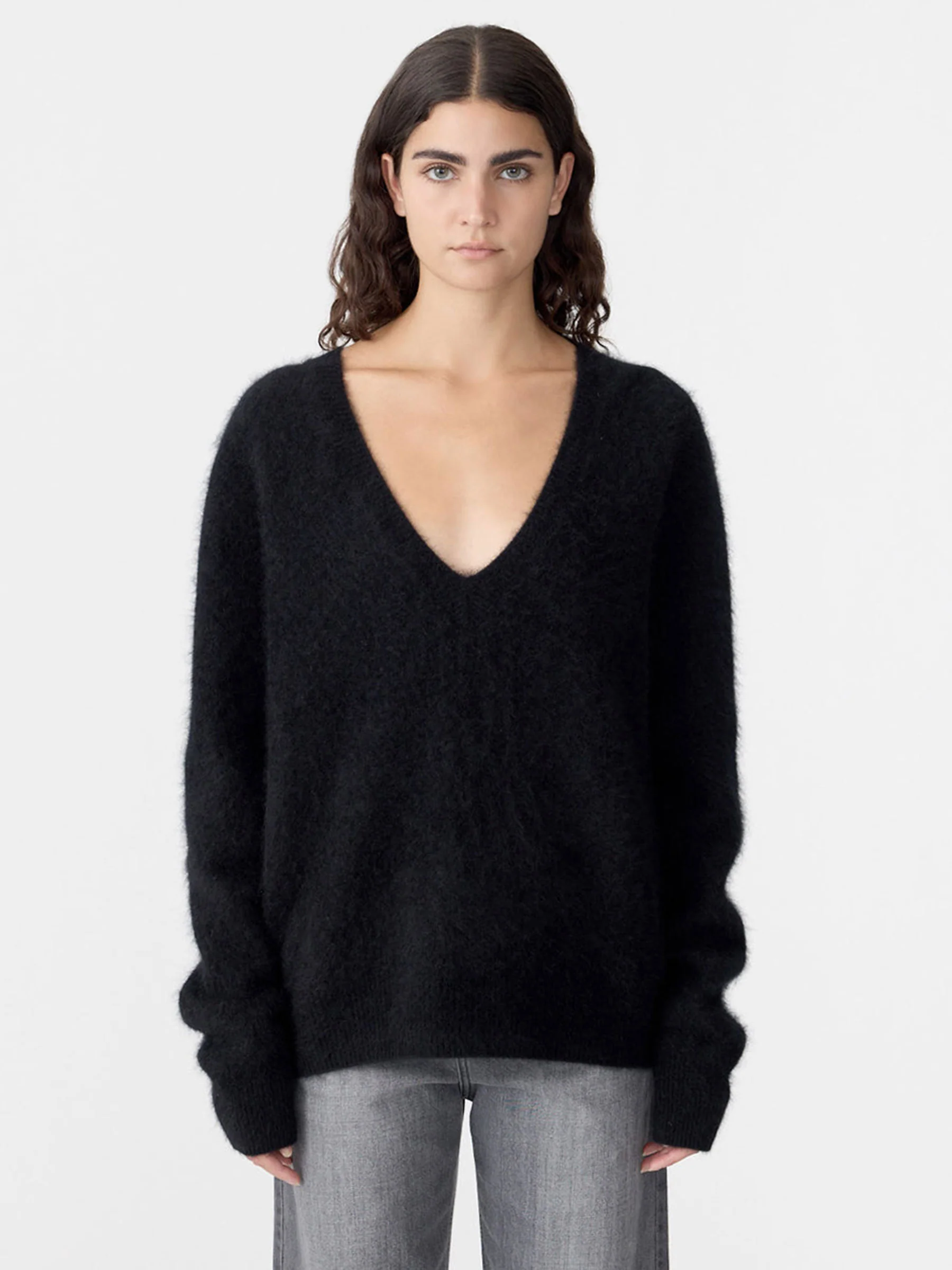Deep V Textured Knit - Image 2