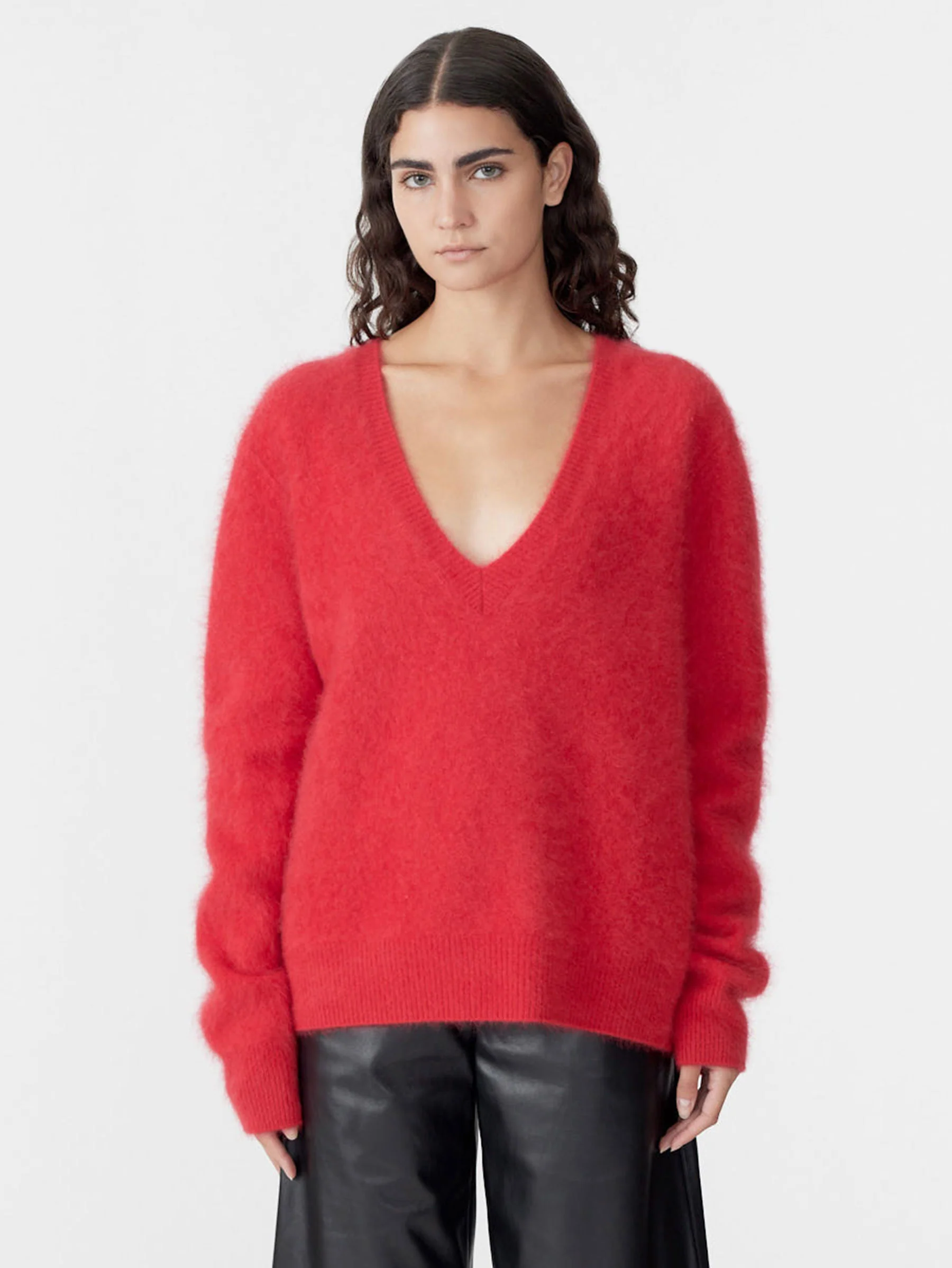 Deep V Textured Knit - Image 2