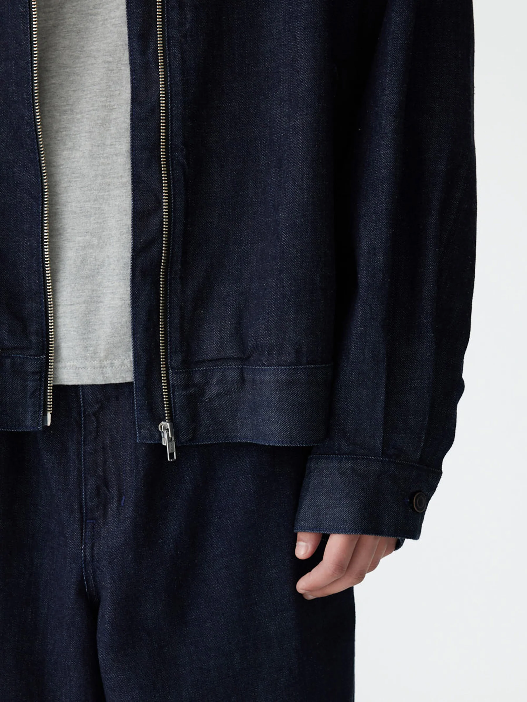 Denim Zip Up Jacket - Image 3