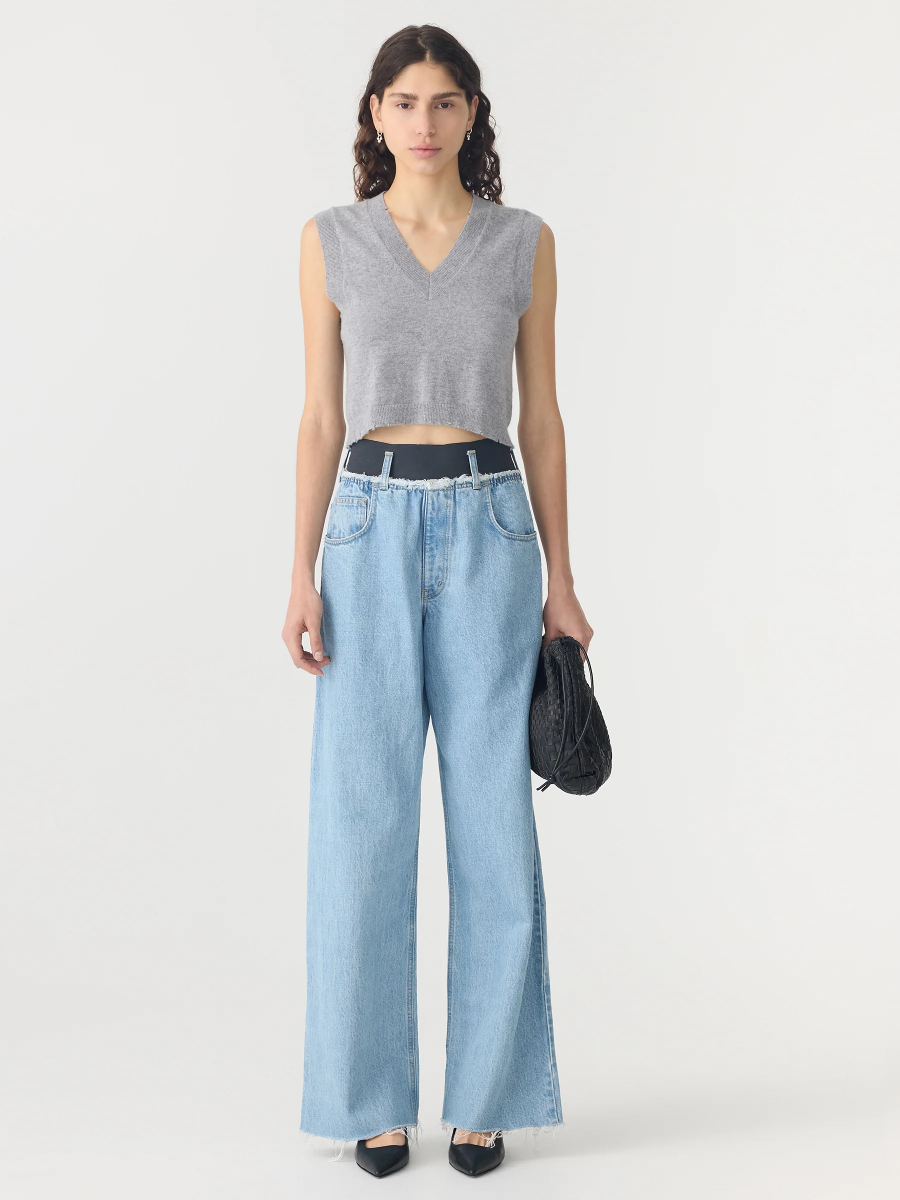 Distressed V Neck Vest - Image 7