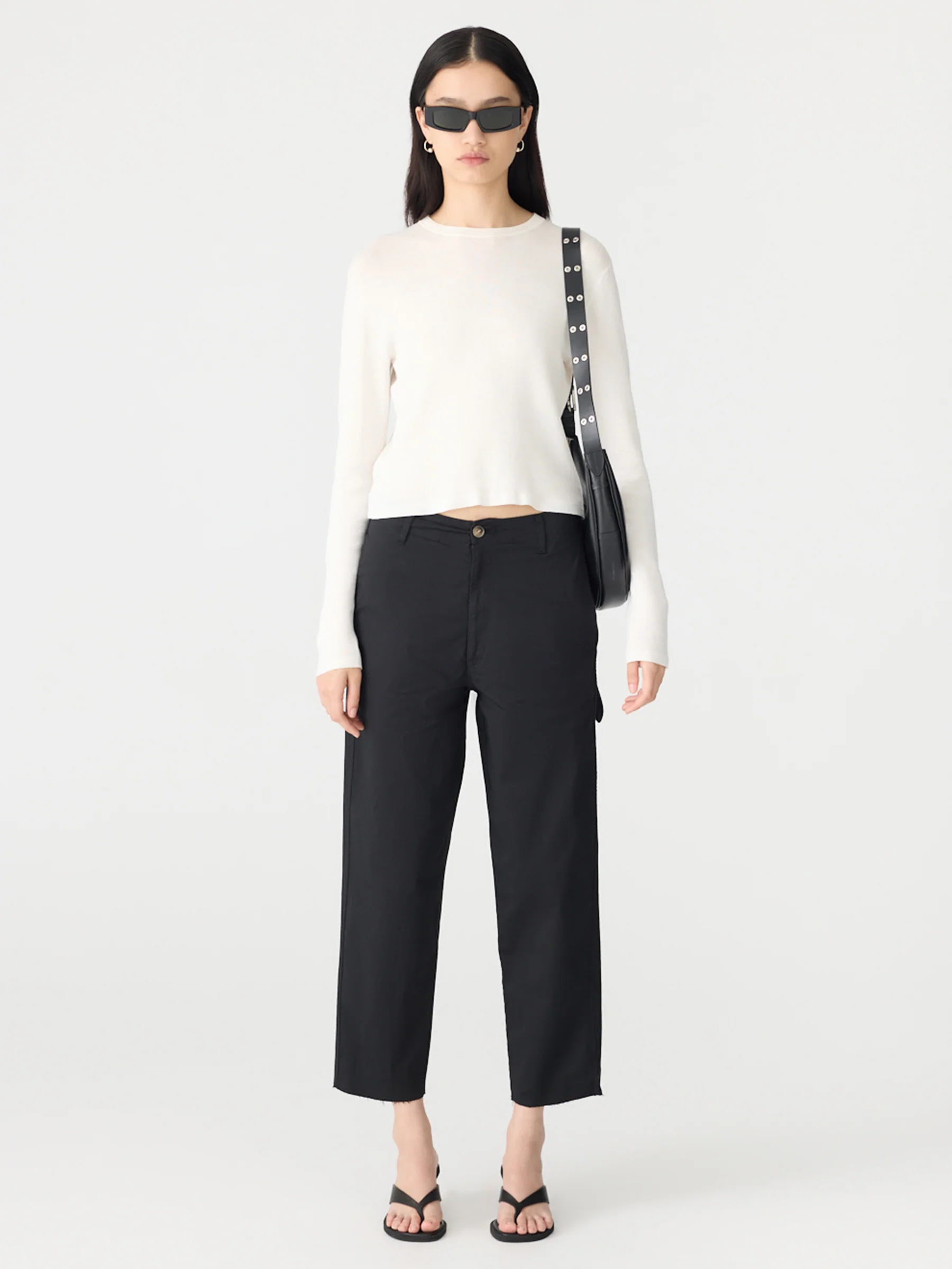 Double Dyed Raw Hem Pant