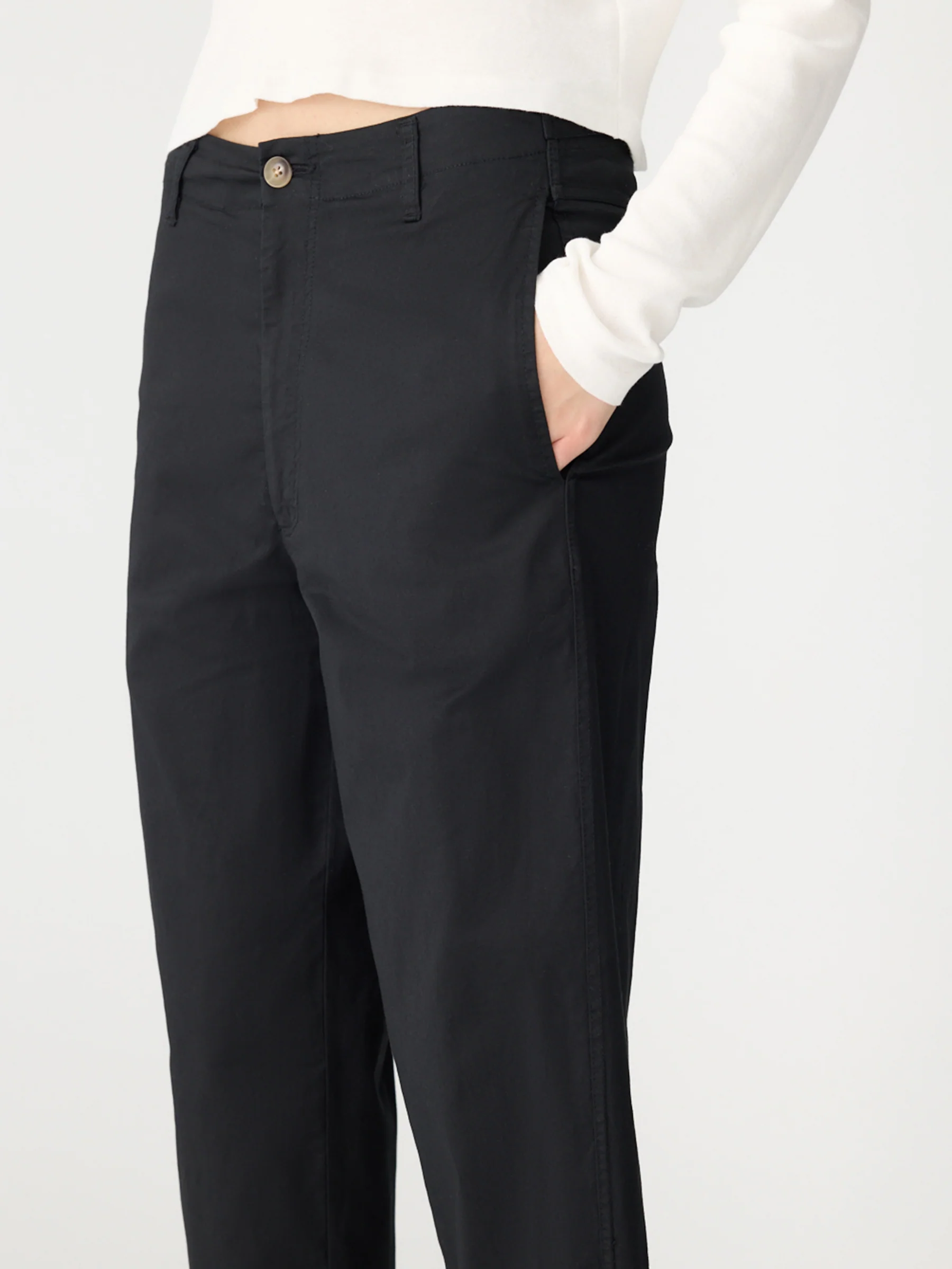 Double Dyed Raw Hem Pant - Image 3