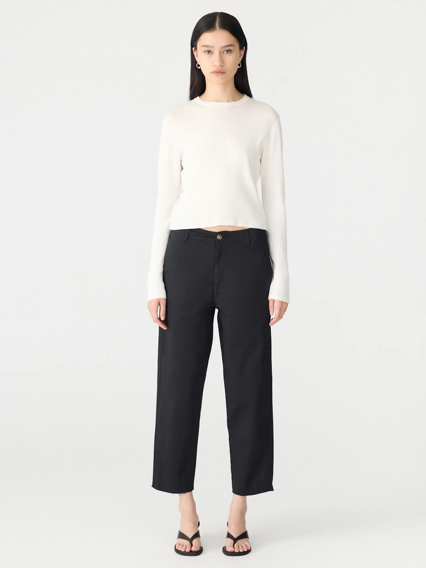 Double Dyed Raw Hem Pant - Image 7