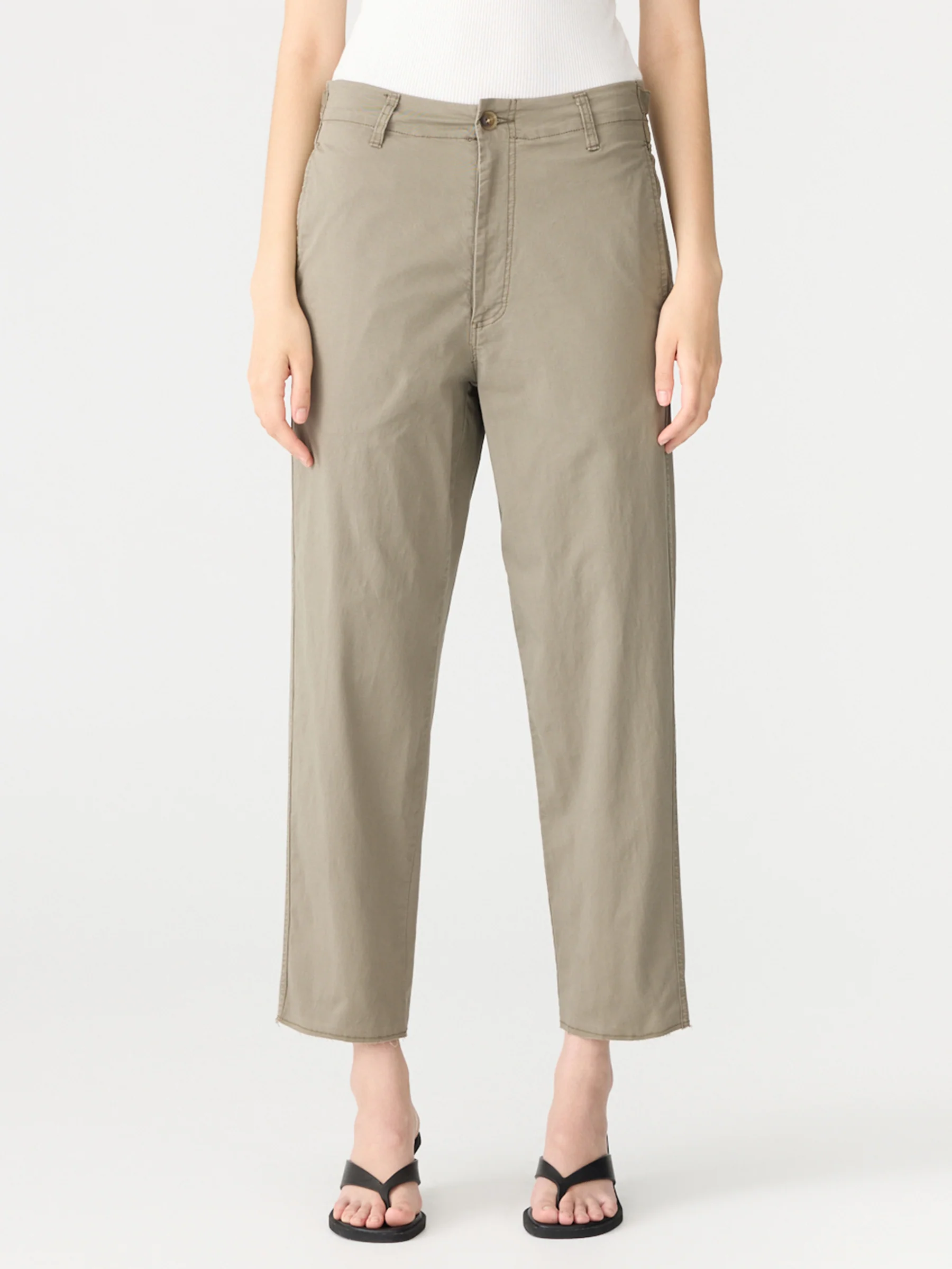 Double Dyed Raw Hem Pant - Image 2
