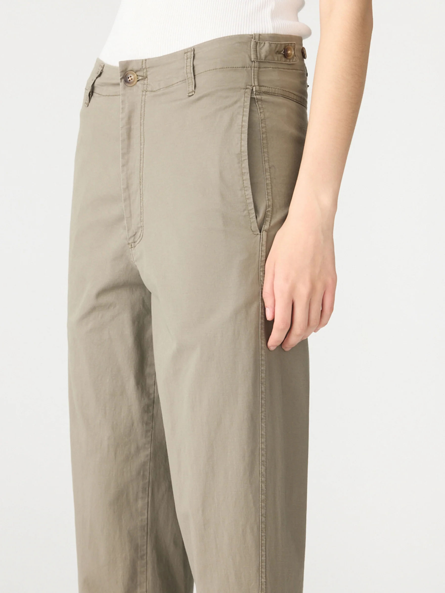 Double Dyed Raw Hem Pant - Image 3
