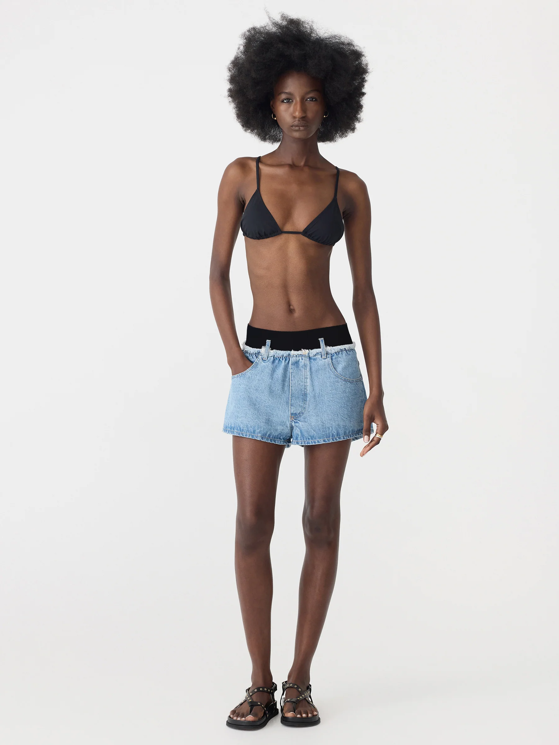 Elasticated Denim Short - Image 7