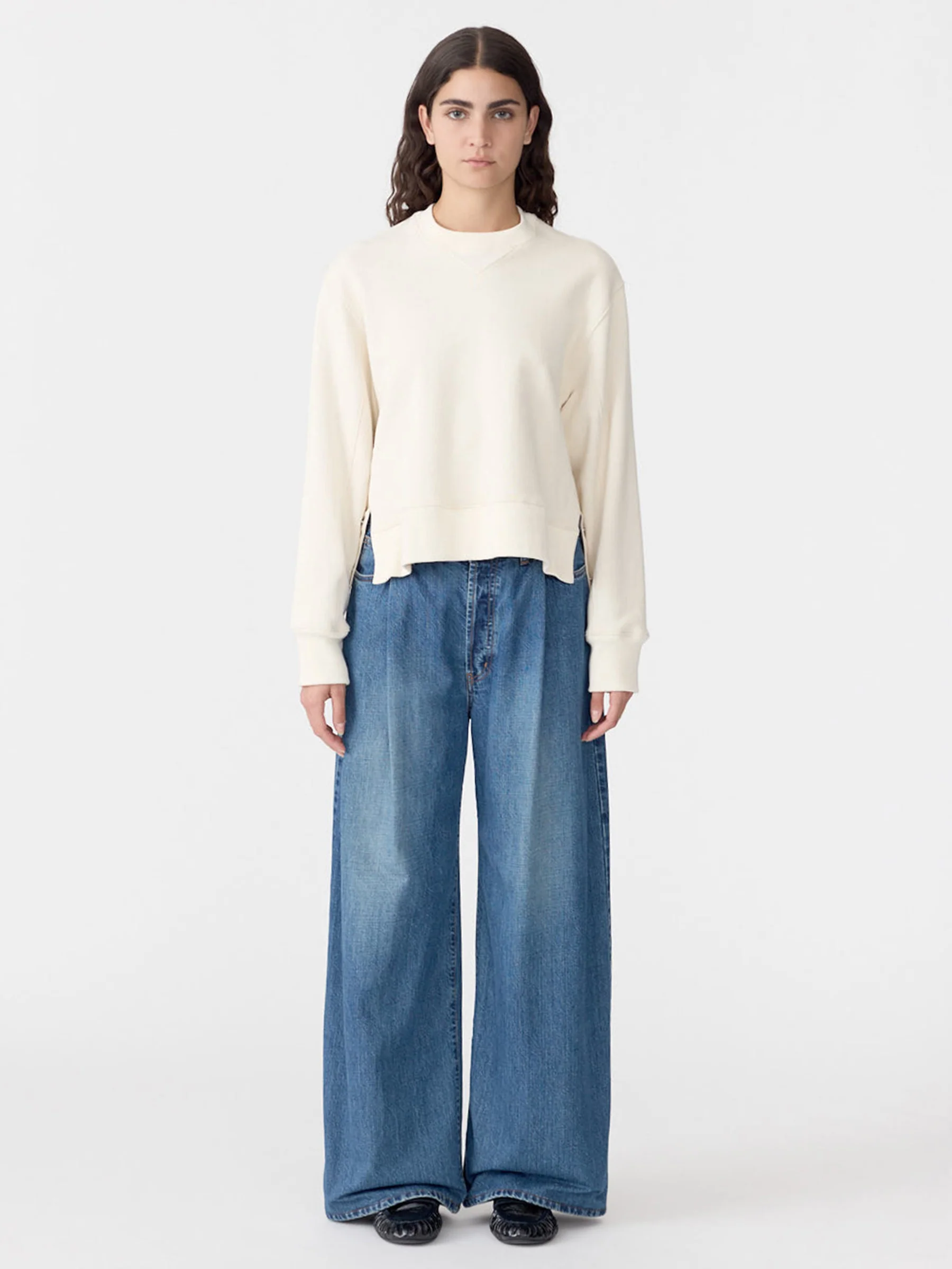 Fleece Split Detail Sweat - Image 6