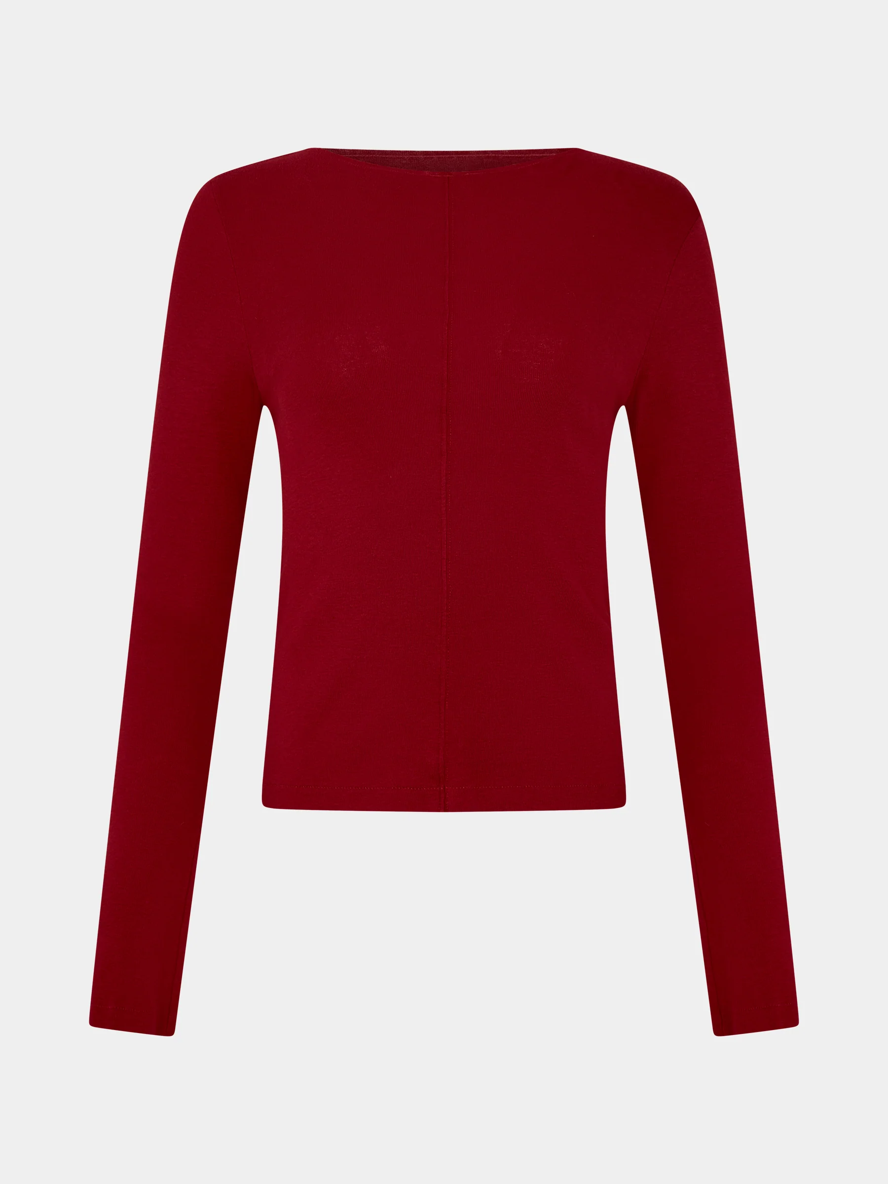 Front Seam Rib Long Sleeve T-Shirt - Image 6