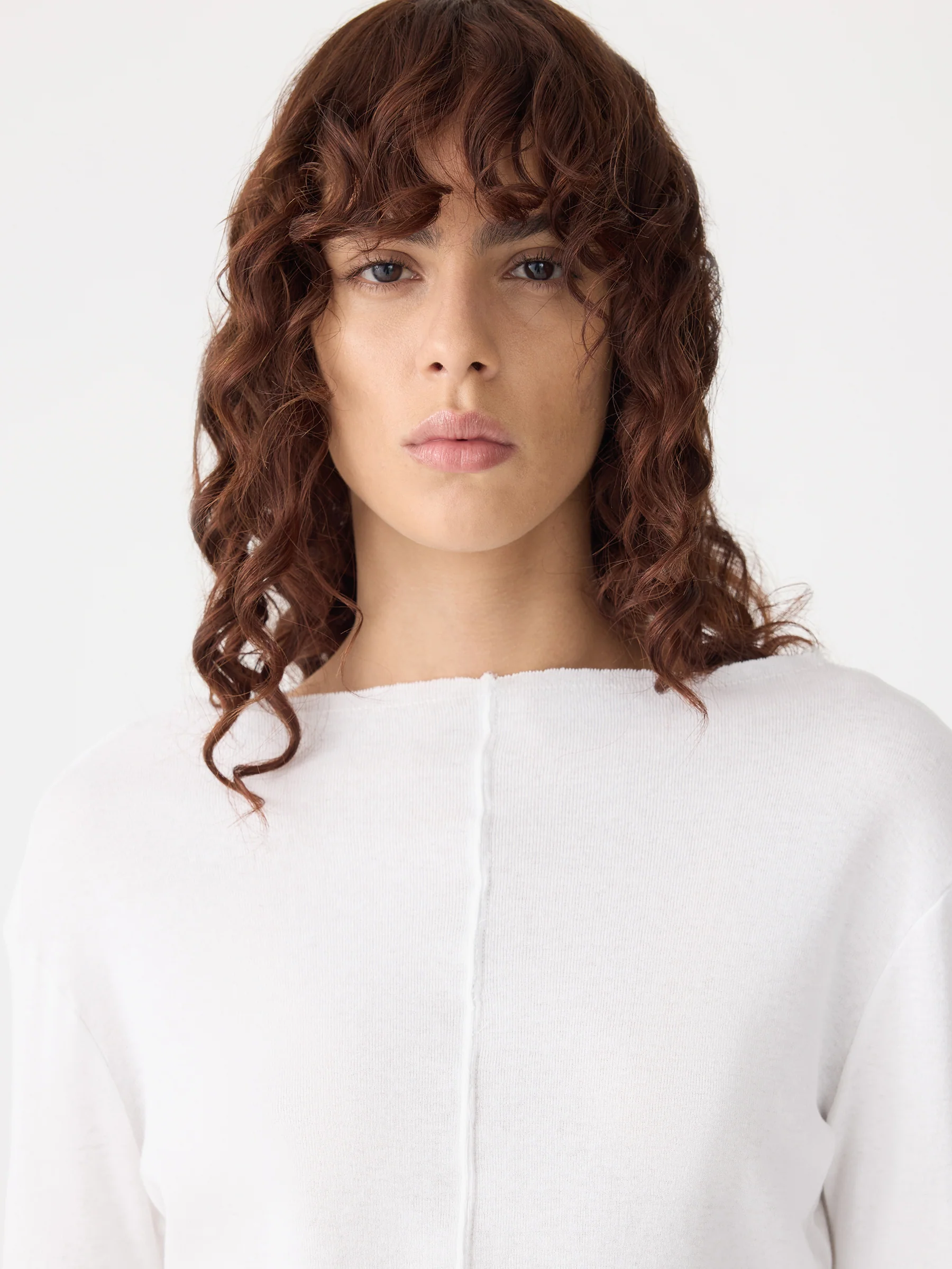 Front Seam Rib Long Sleeve T-Shirt - Image 3