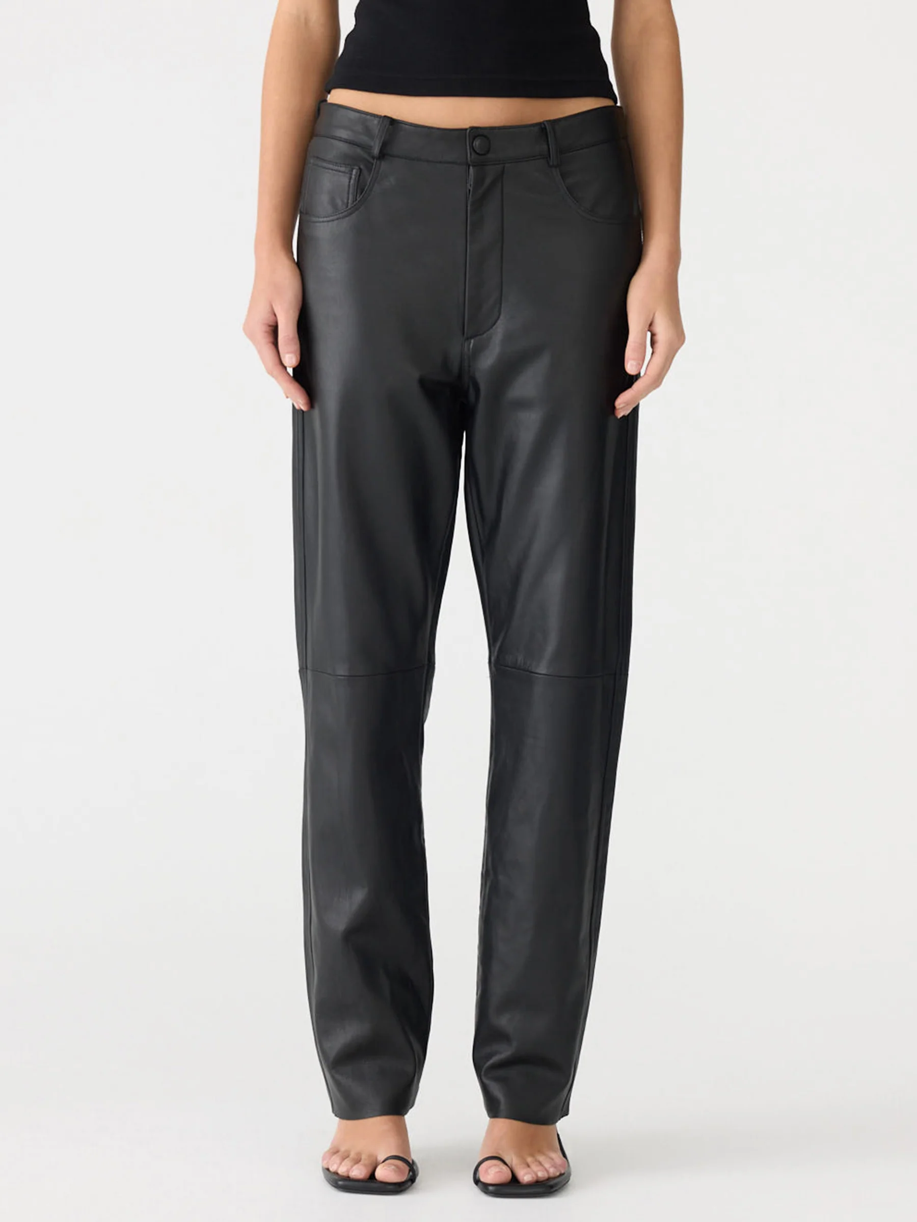 High Rise Leather Pant - Image 2