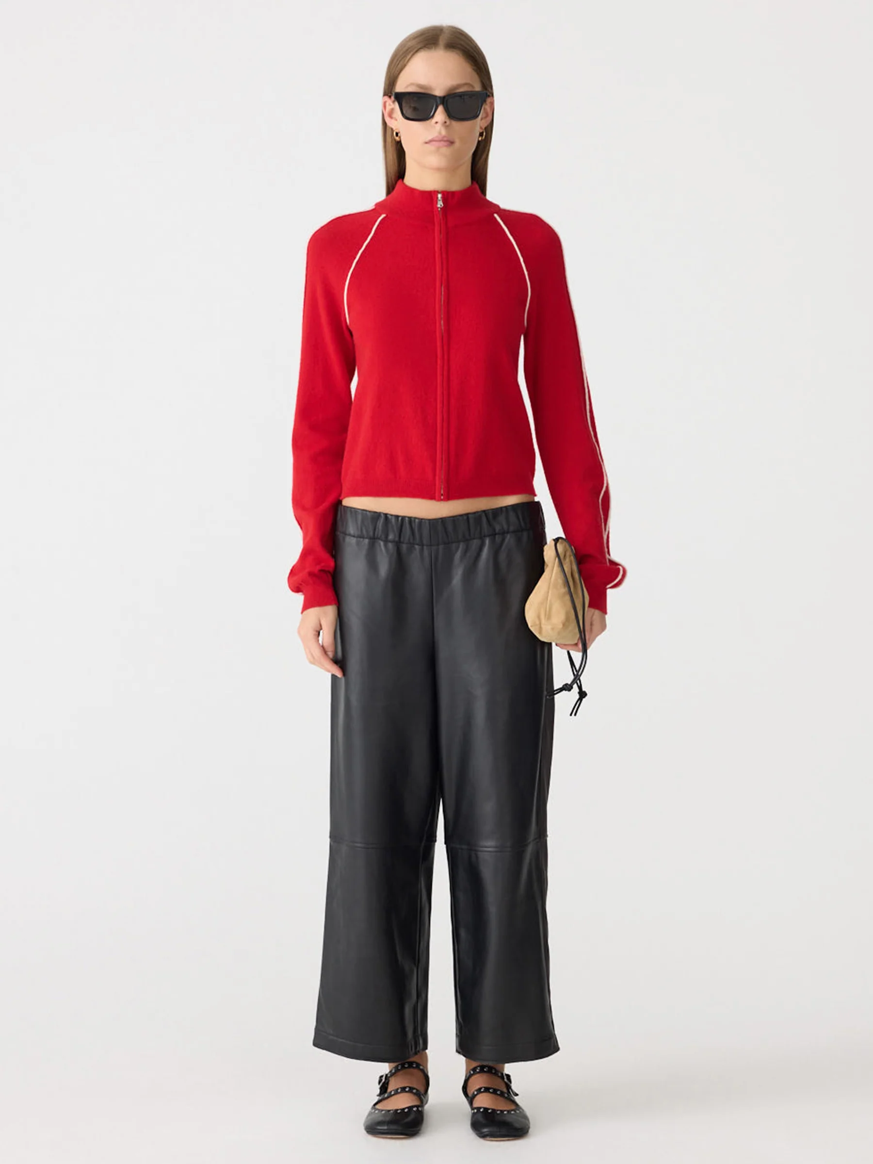 Leather Pull On Wide Leg Pant - Image 6
