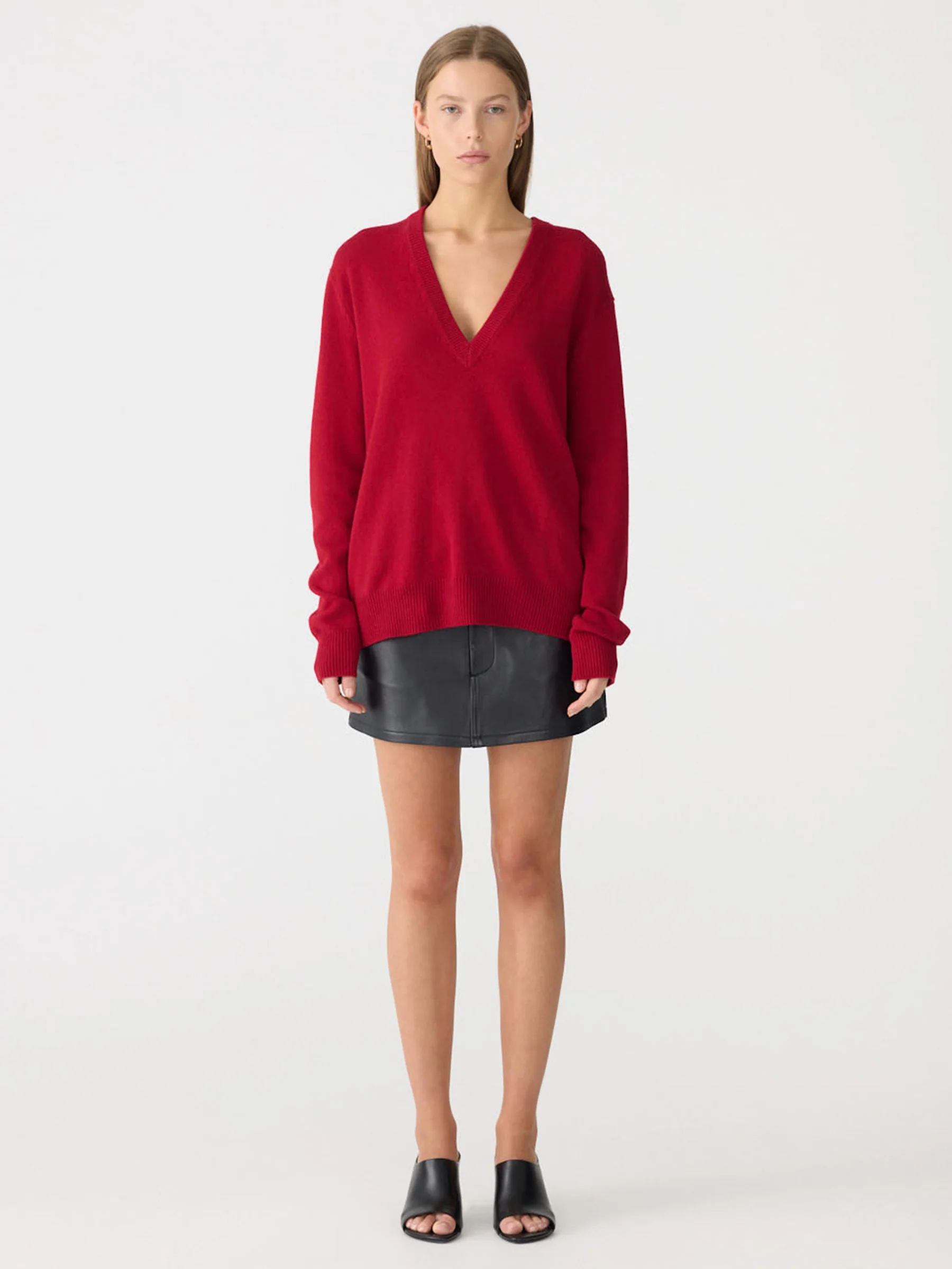 Low V-Neck Slouch Knit - Image 6