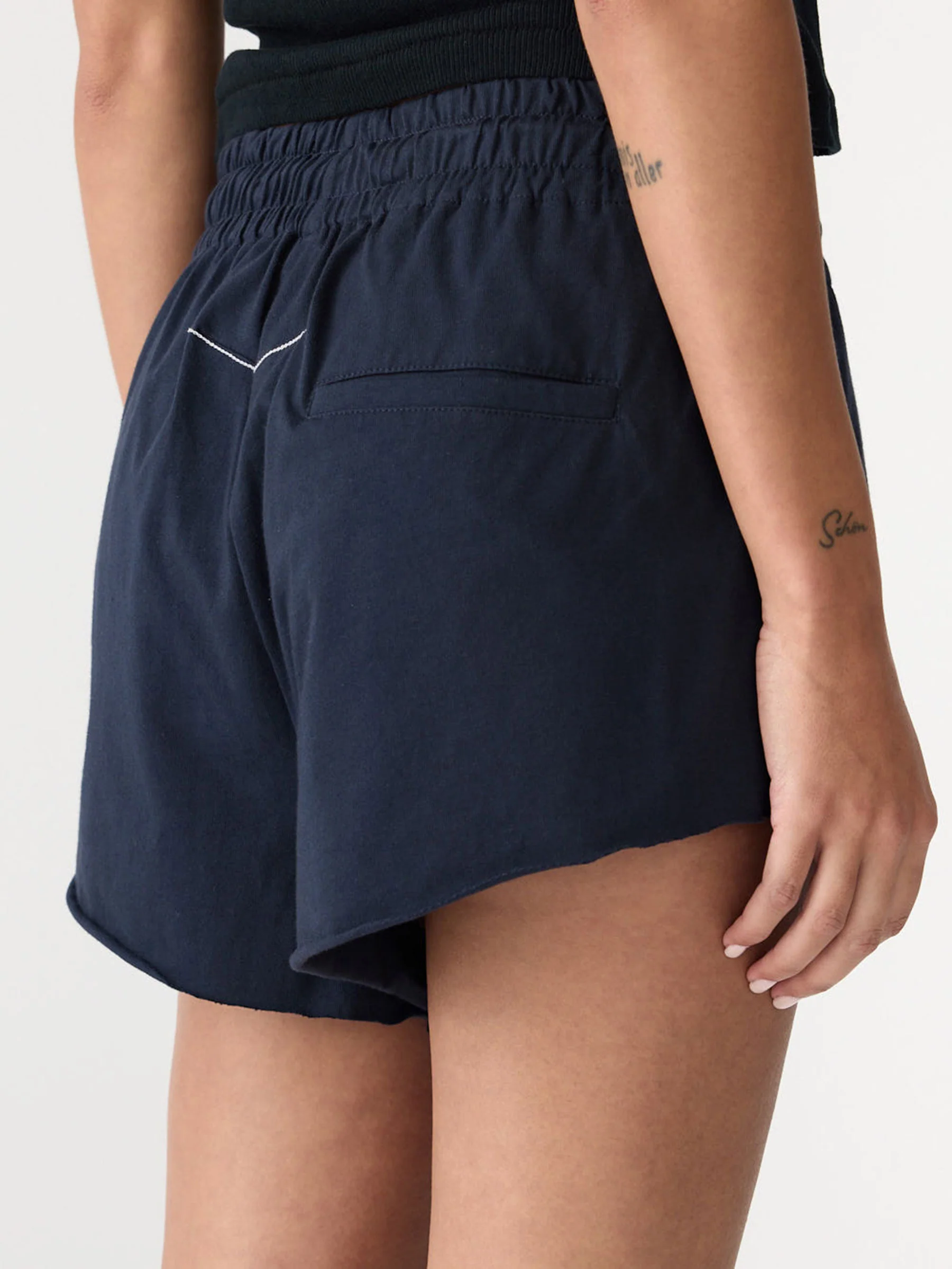 Midweight Raw Edge Mini Shorts - Image 4