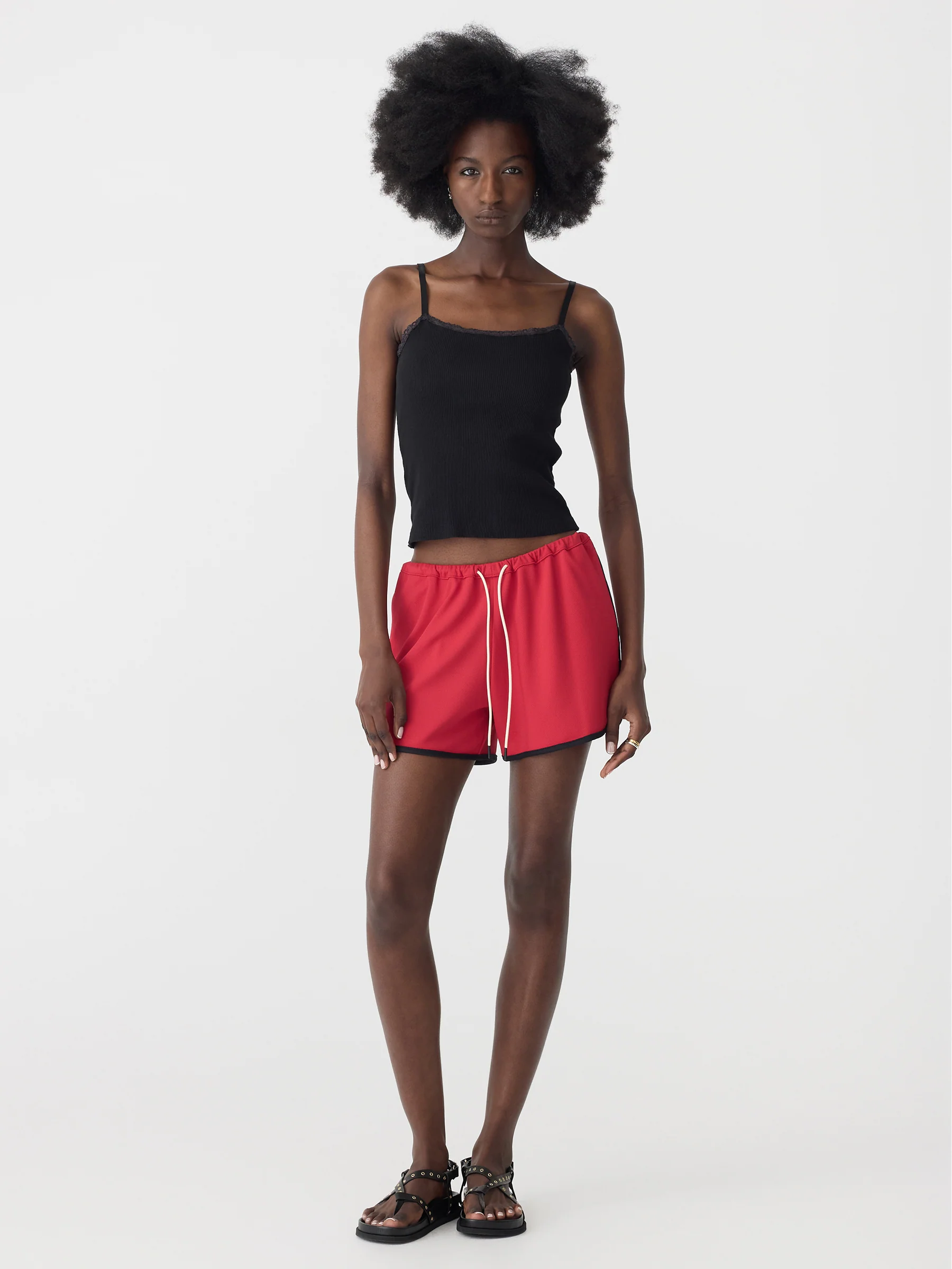 Mini Piping Detail Pique Short