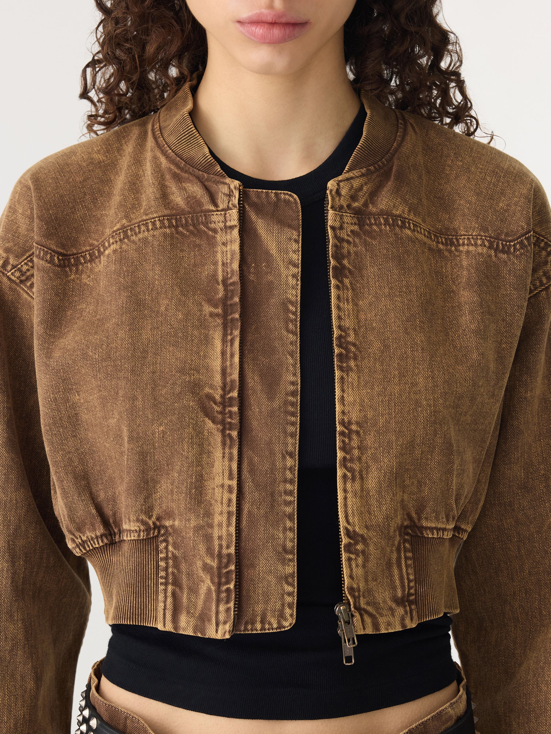 Motley Bomber Denim Jacket - Image 3