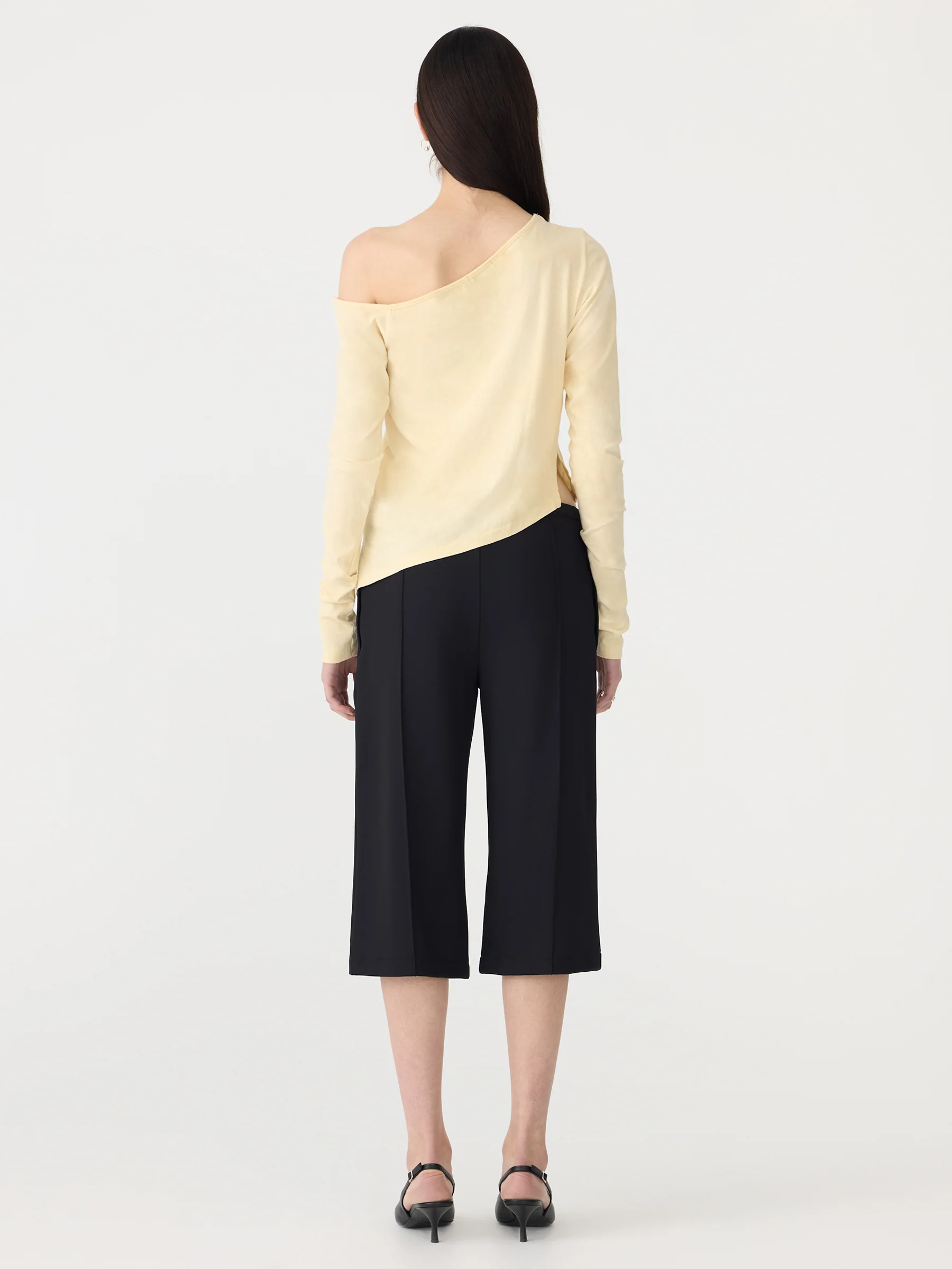 Off Shoulder Jersey Long Sleeve Top - Image 7