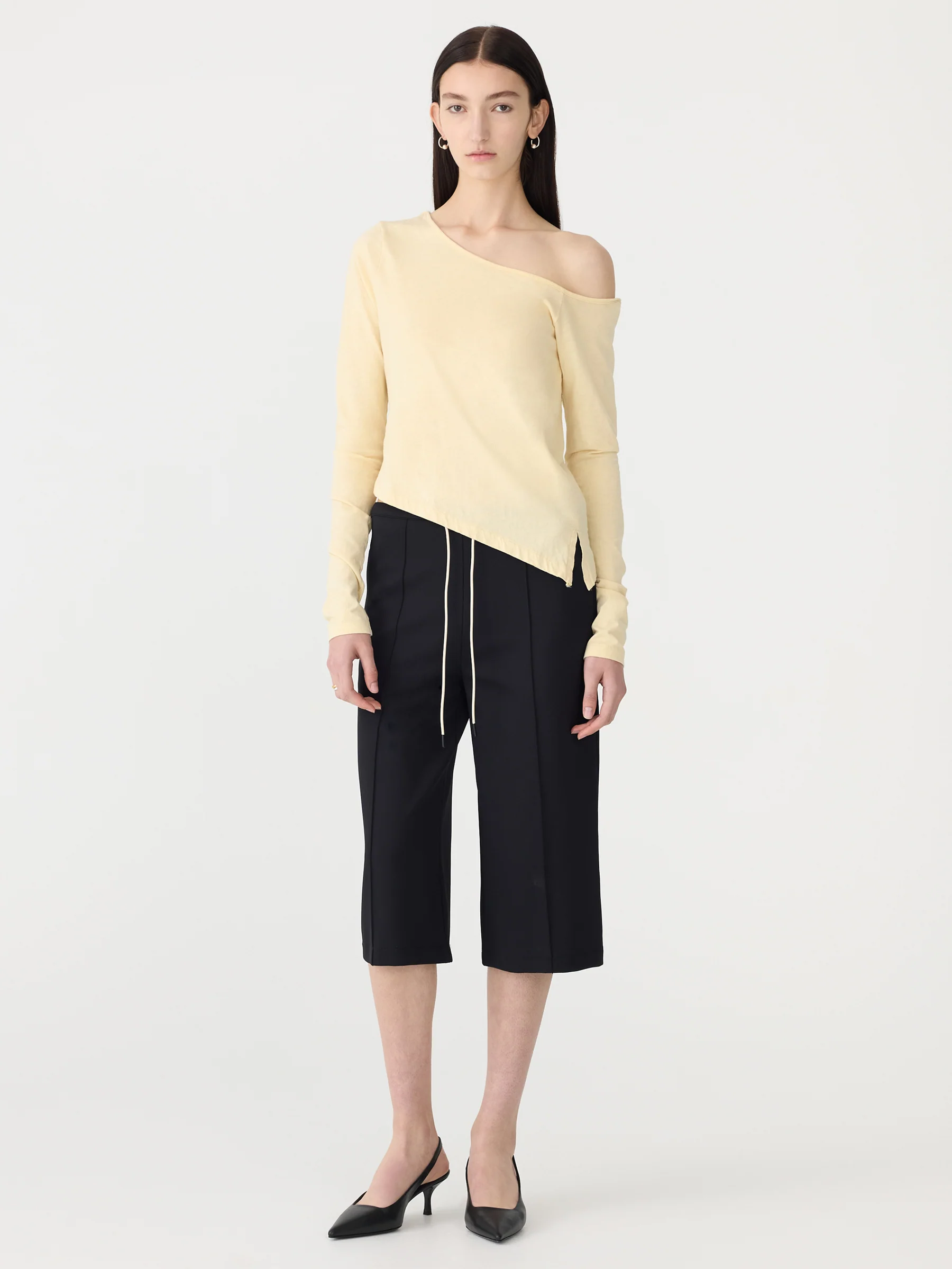 Off Shoulder Jersey Long Sleeve Top - Image 8