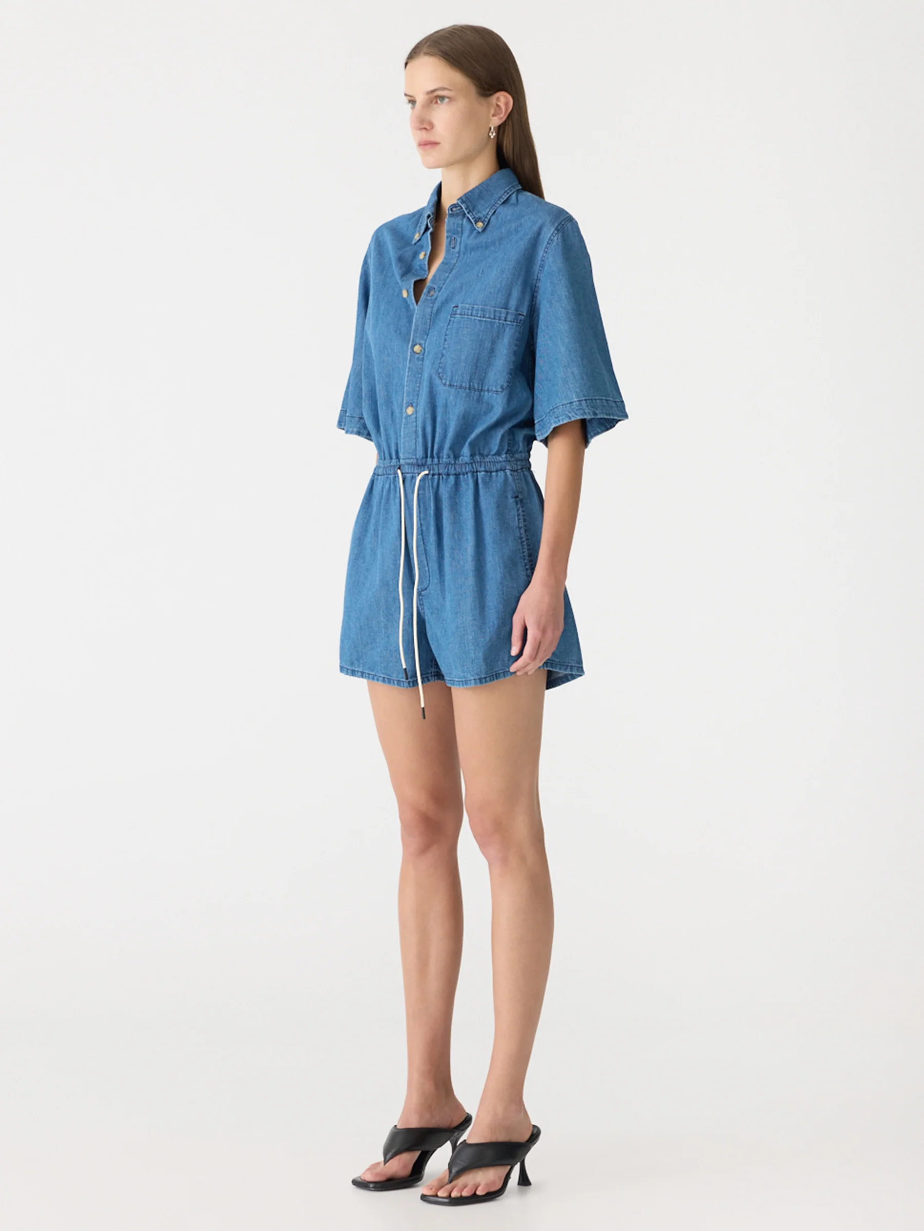 Organic Denim Jumpsuit - Image 2