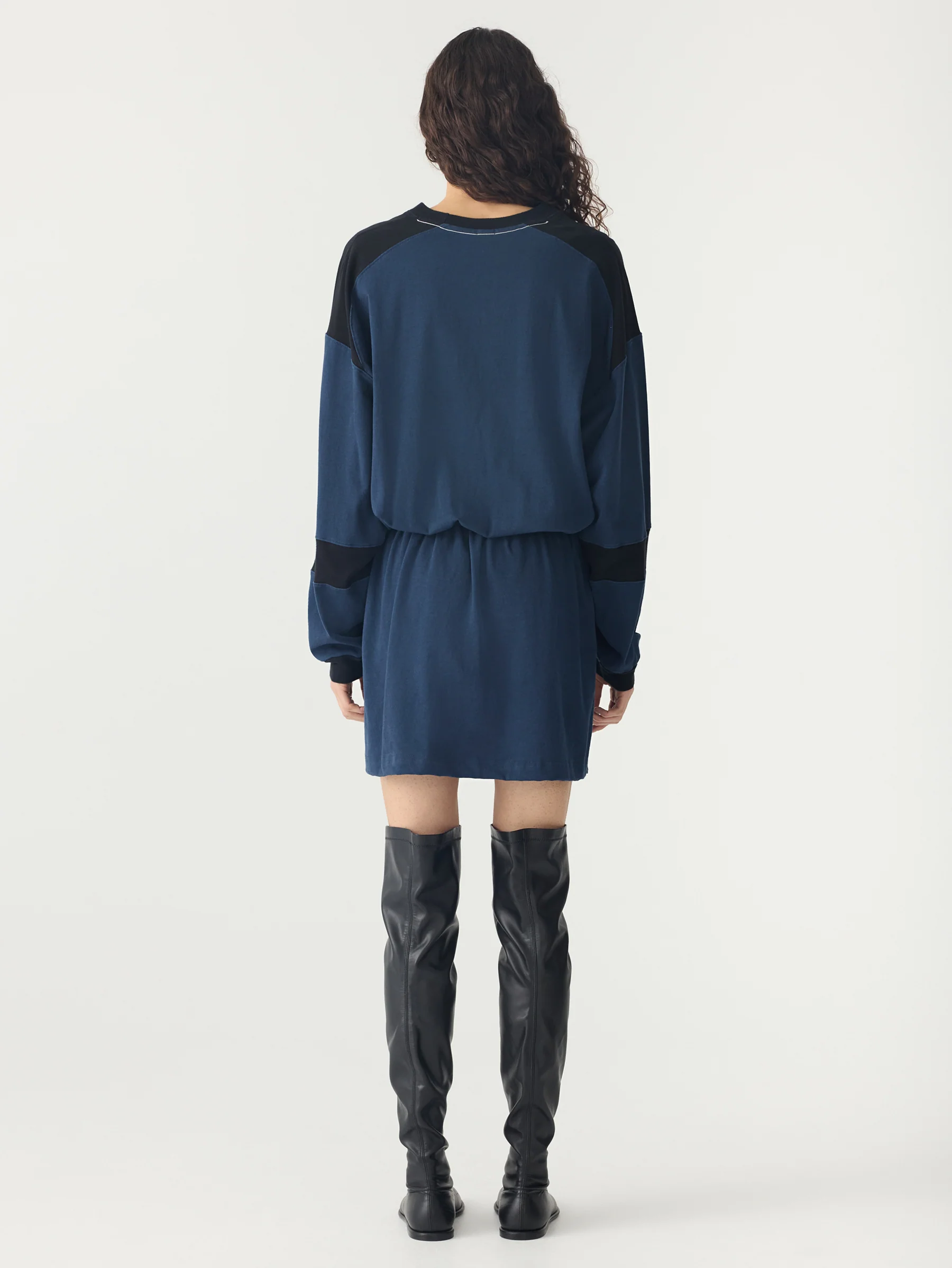Panelled Long Sleeve T-Shirt Dress - Image 7