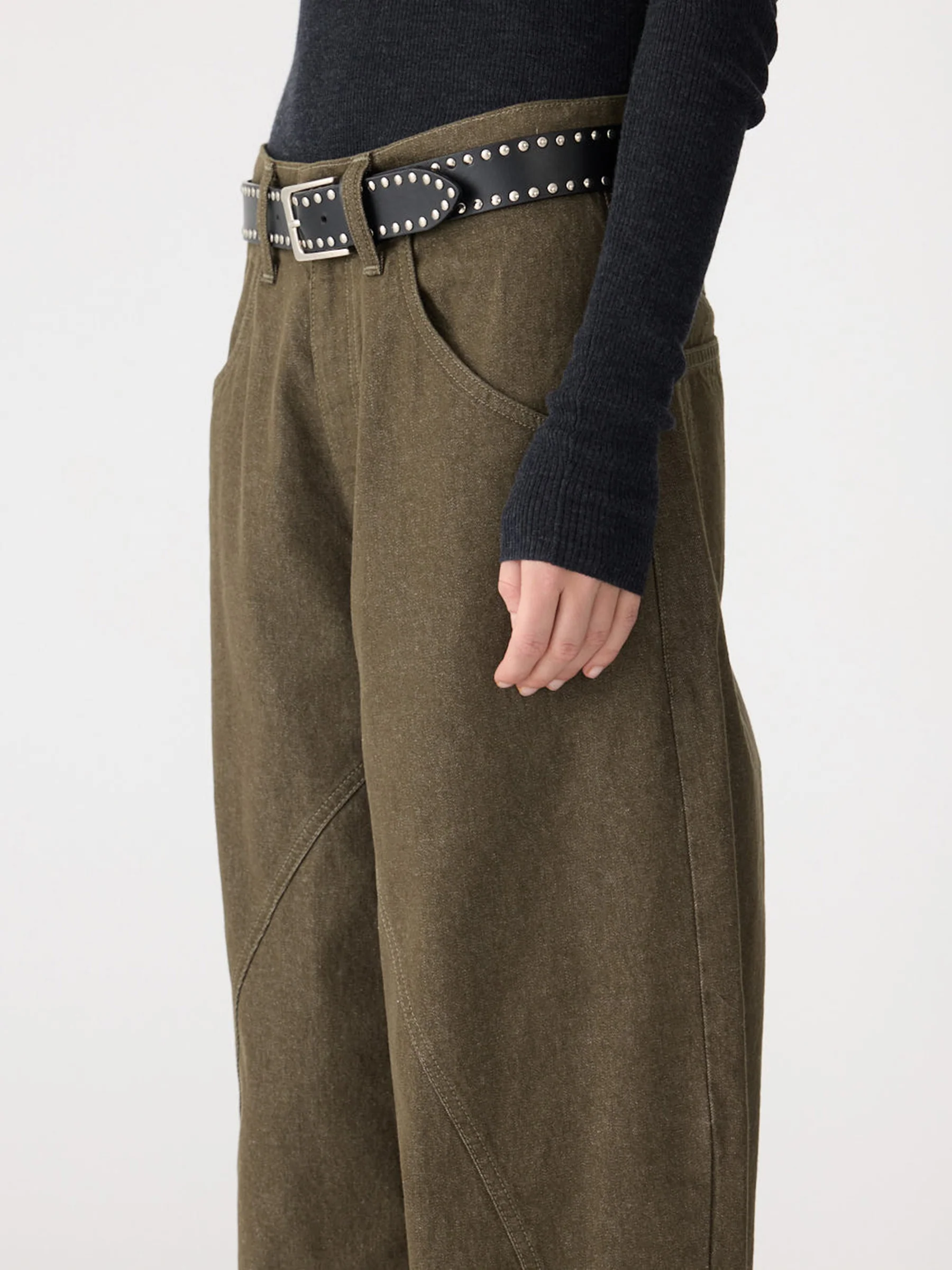 Panelled Curved Leg Jean - Image 3