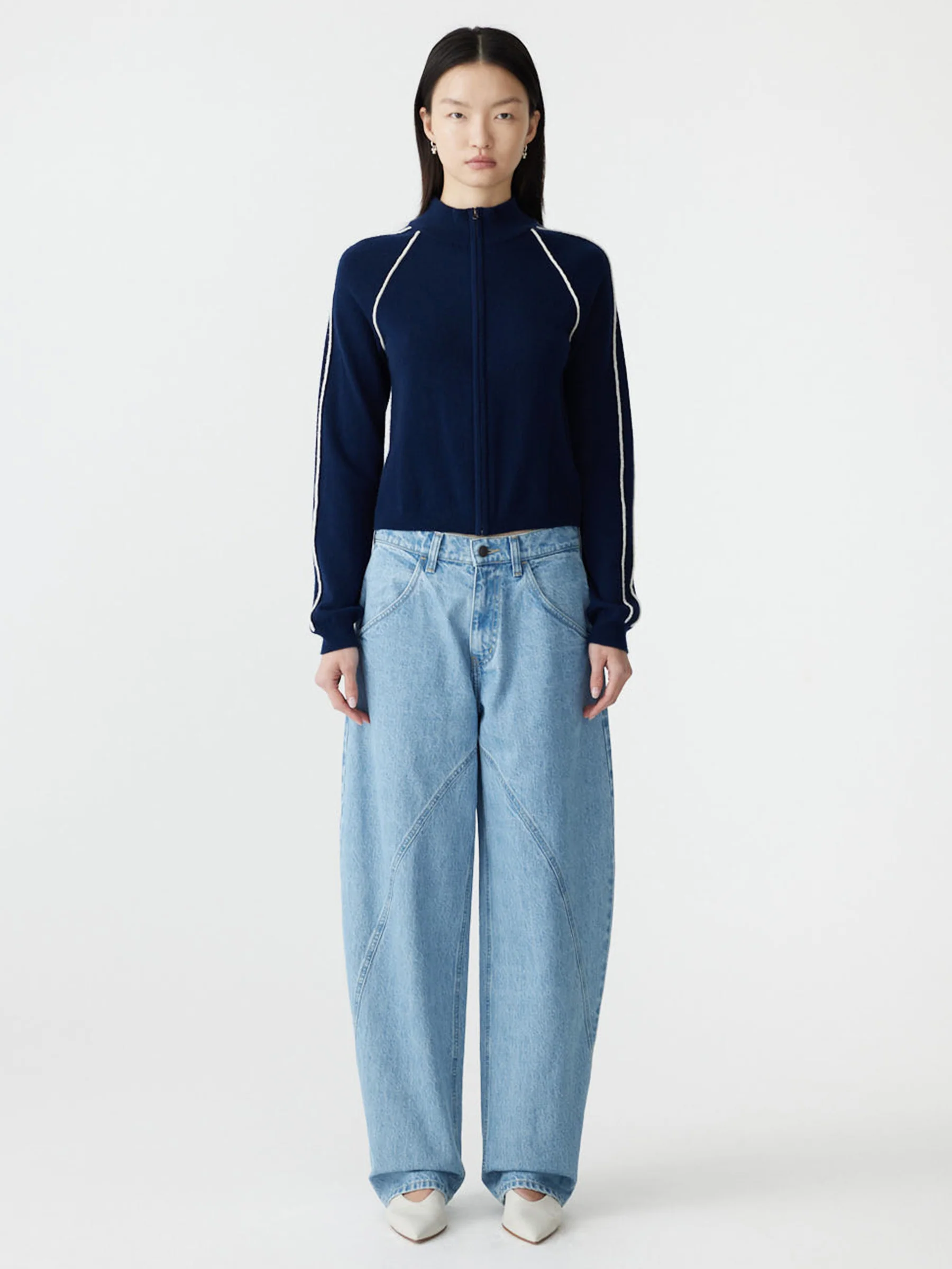 Panelled Curved Leg Jean - Image 6
