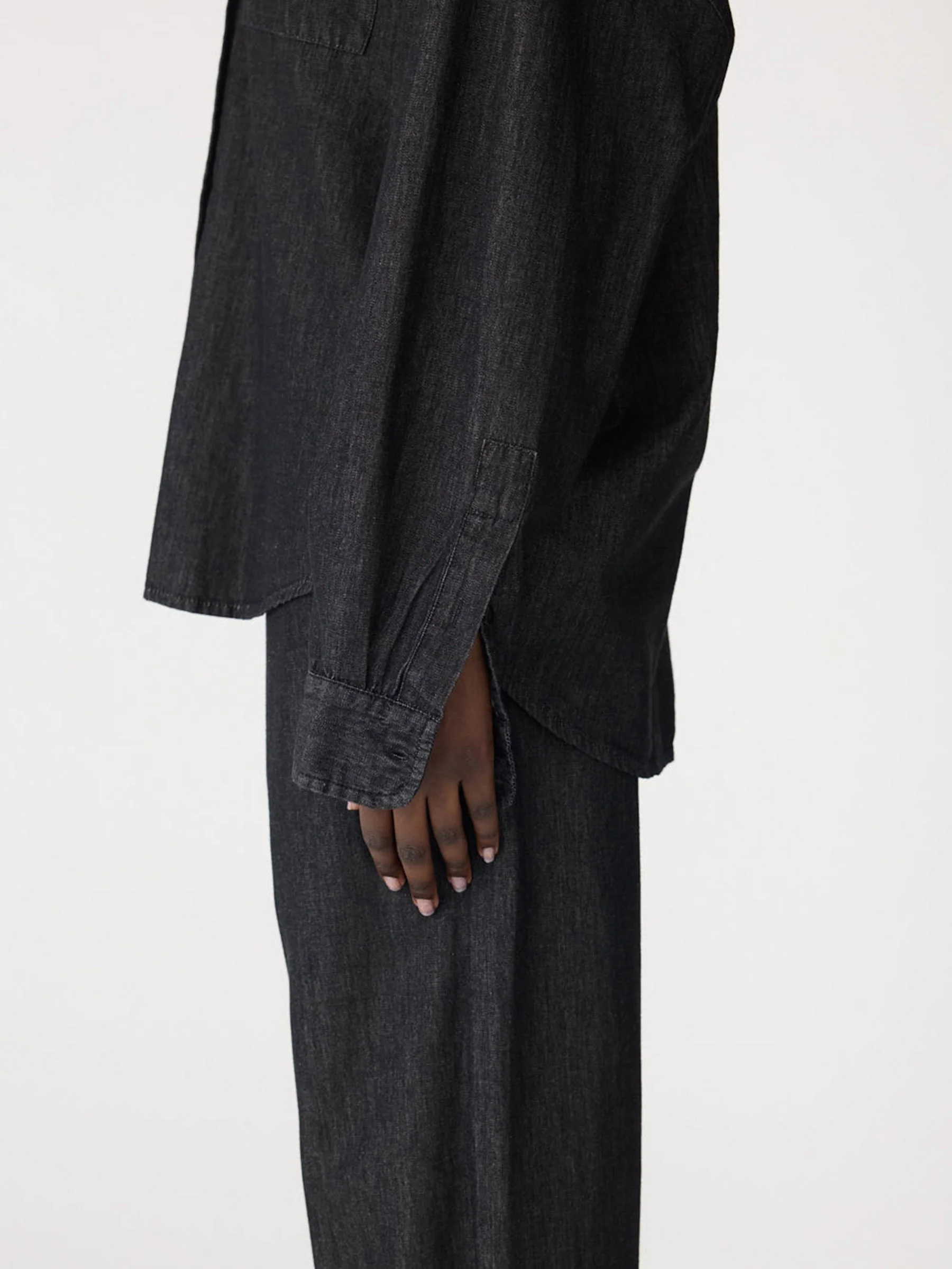 Minimal Chambray Shirt - Image 3
