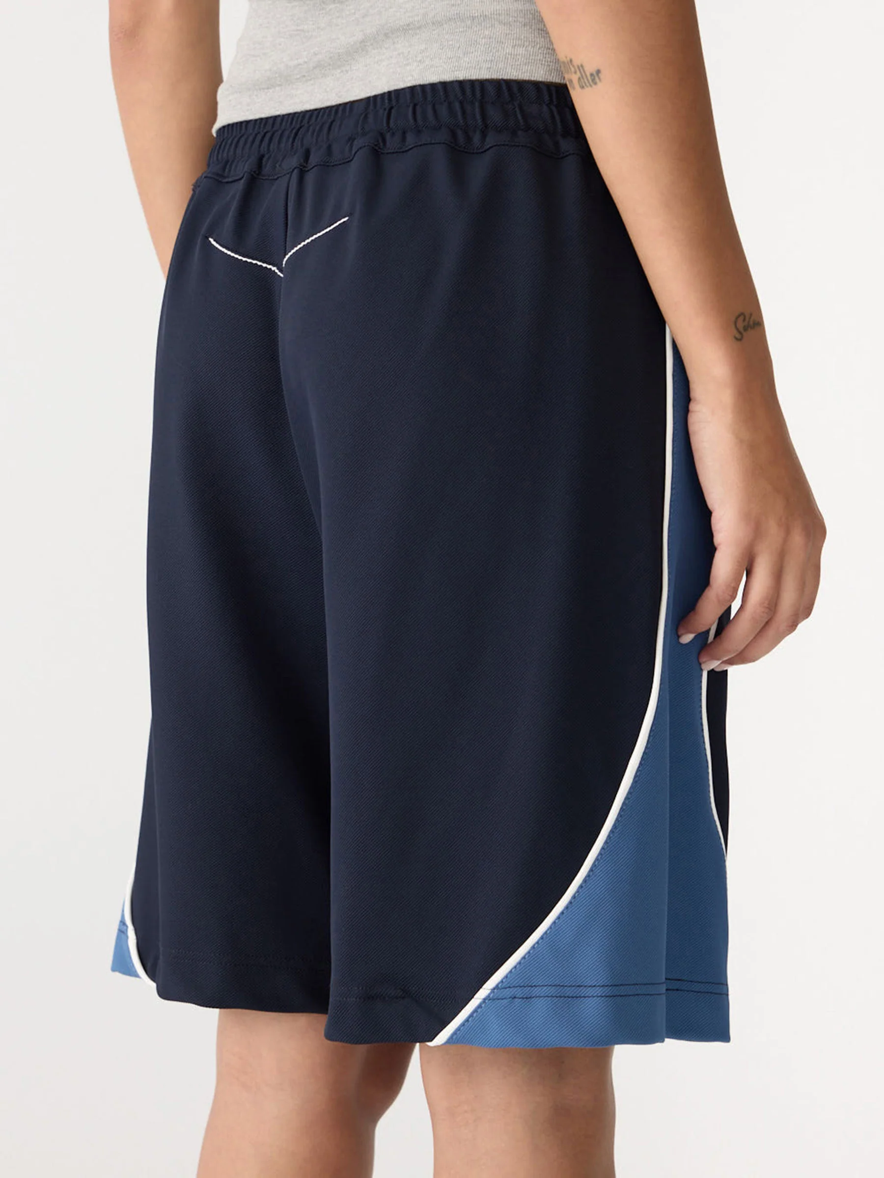 Piping Detail Basketball Short - Image 5